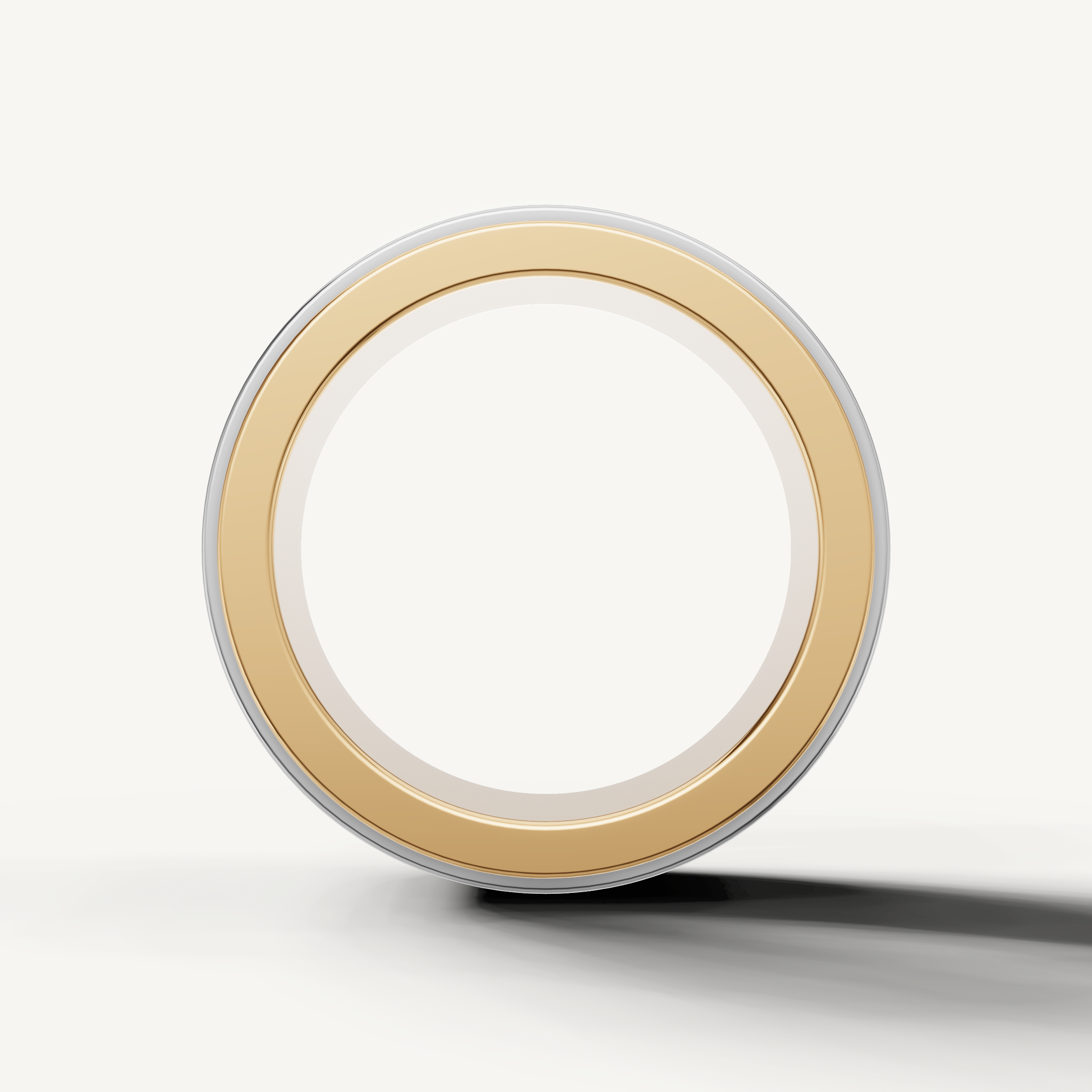 Raul Diamonds contemporary yellow gold diamond wedding band for men and women