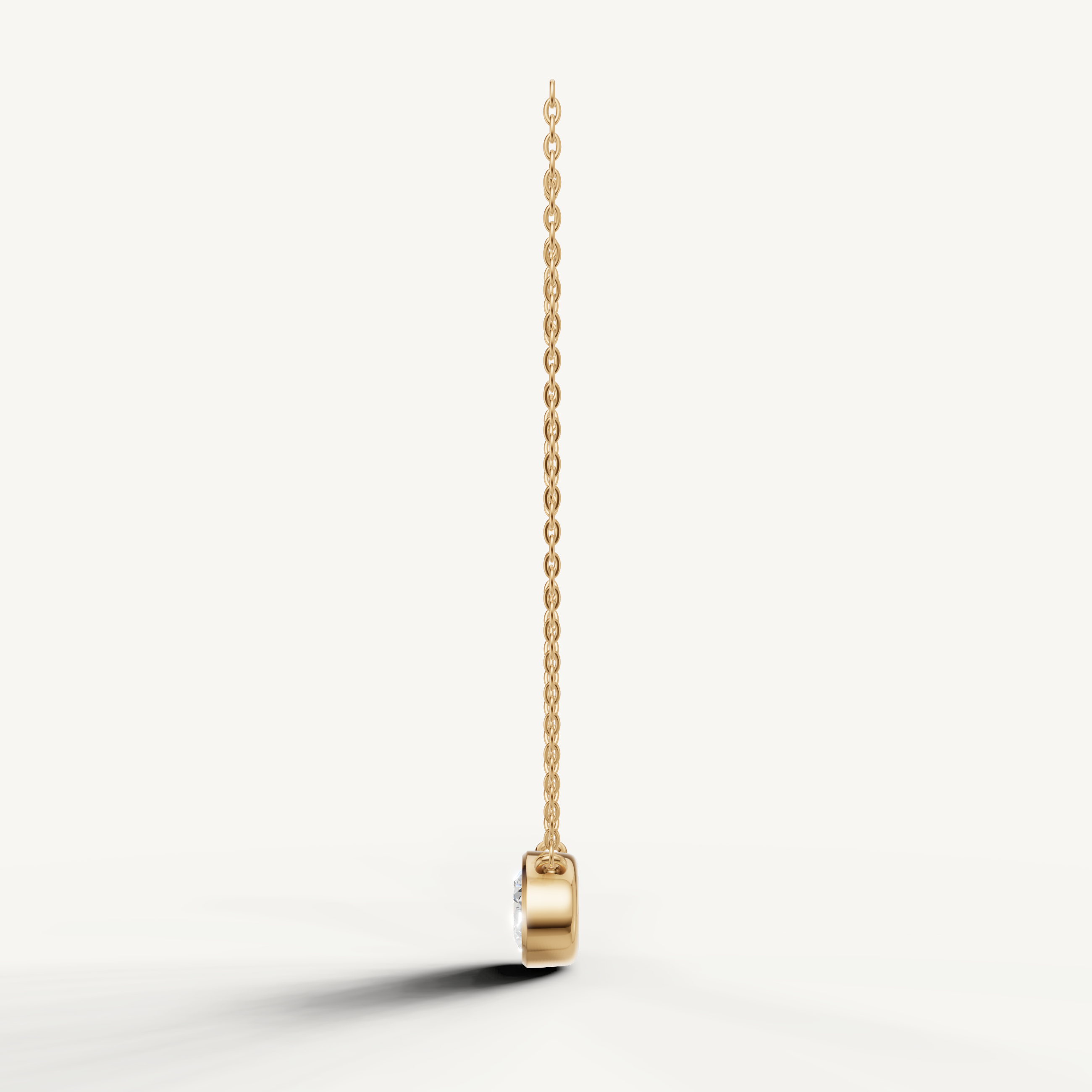 Elegant Oval Shape Lab Grown Diamond Pendant by Raul Diamonds