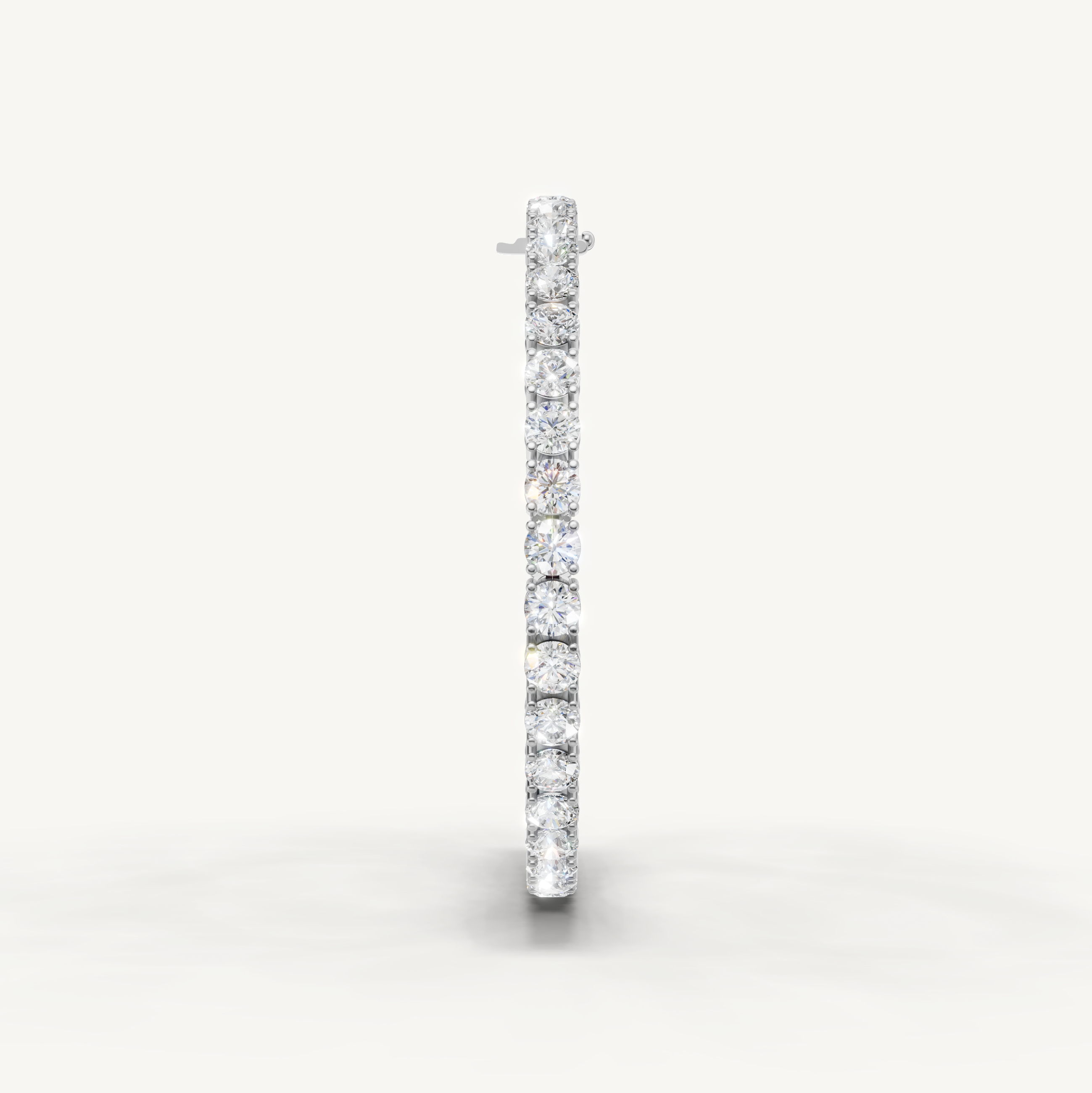 Luxury White Gold Diamond Tennis Bracelet with Round Lab Grown Diamonds by Raul Diamonds