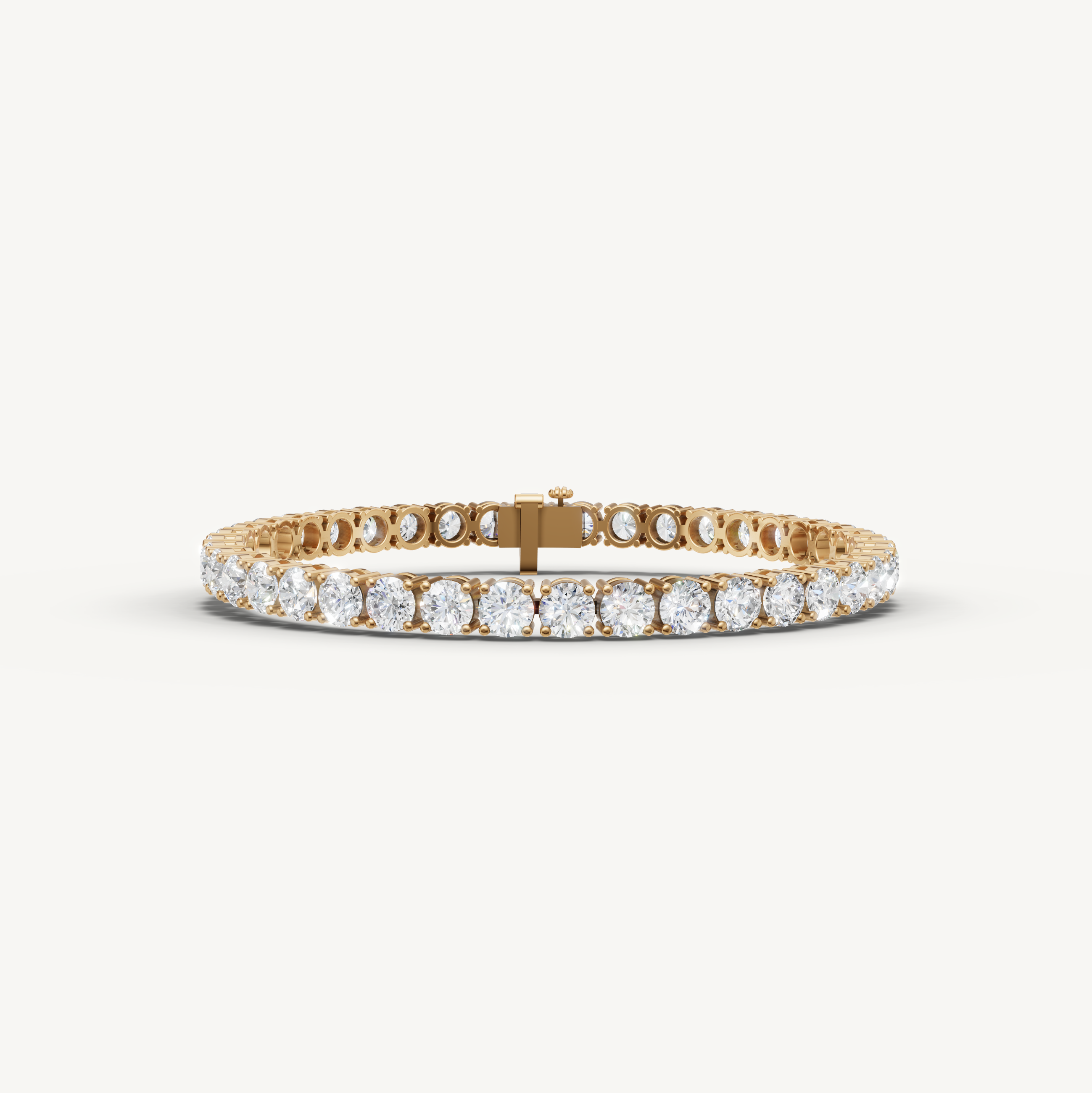 10 Carat Lab Grown Diamond Tennis Bracelet in 14K Rose Gold