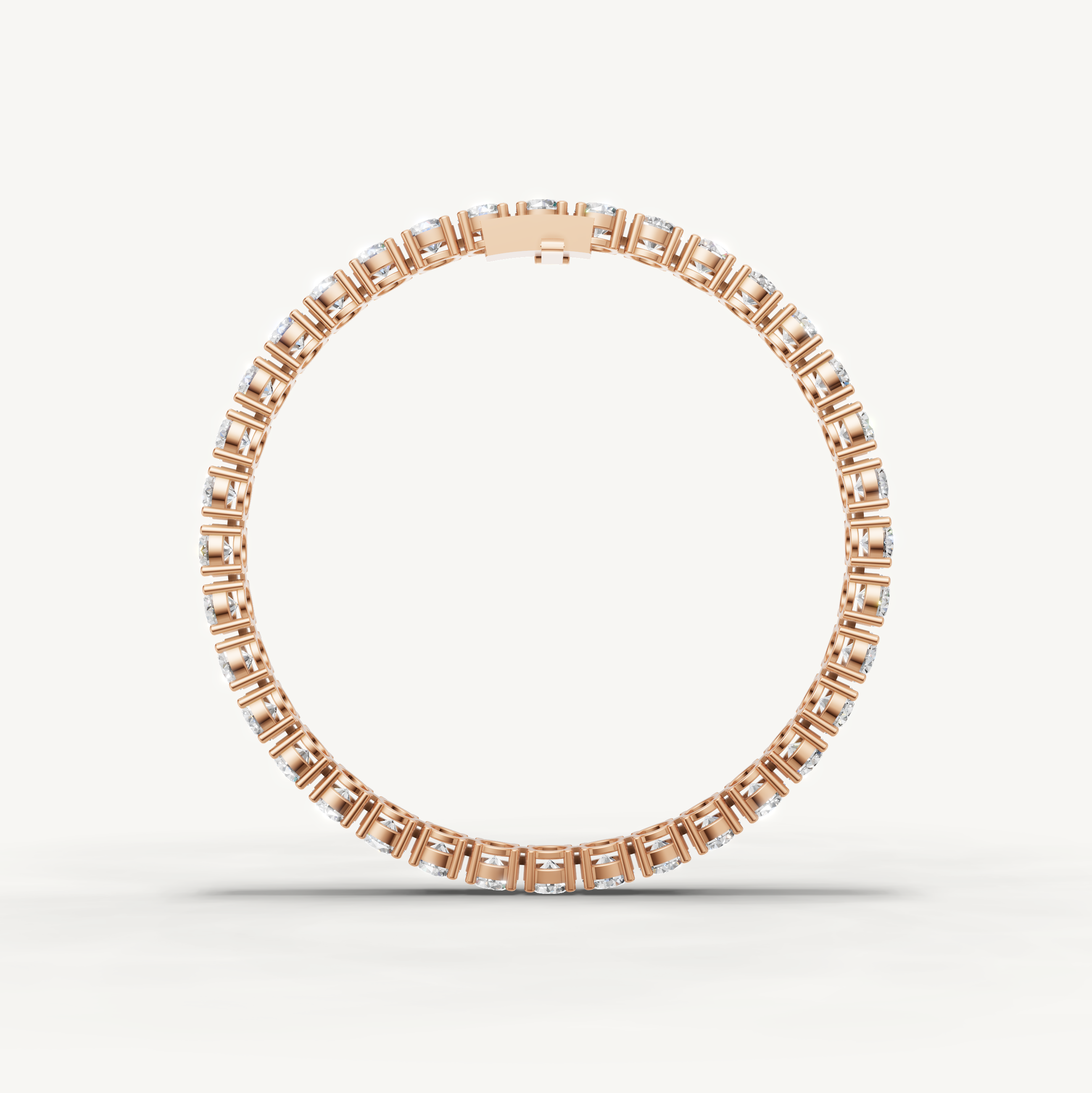 Timeless Rose Gold Diamond Tennis Bracelet with Exceptional Brilliance by Raul Diamonds
