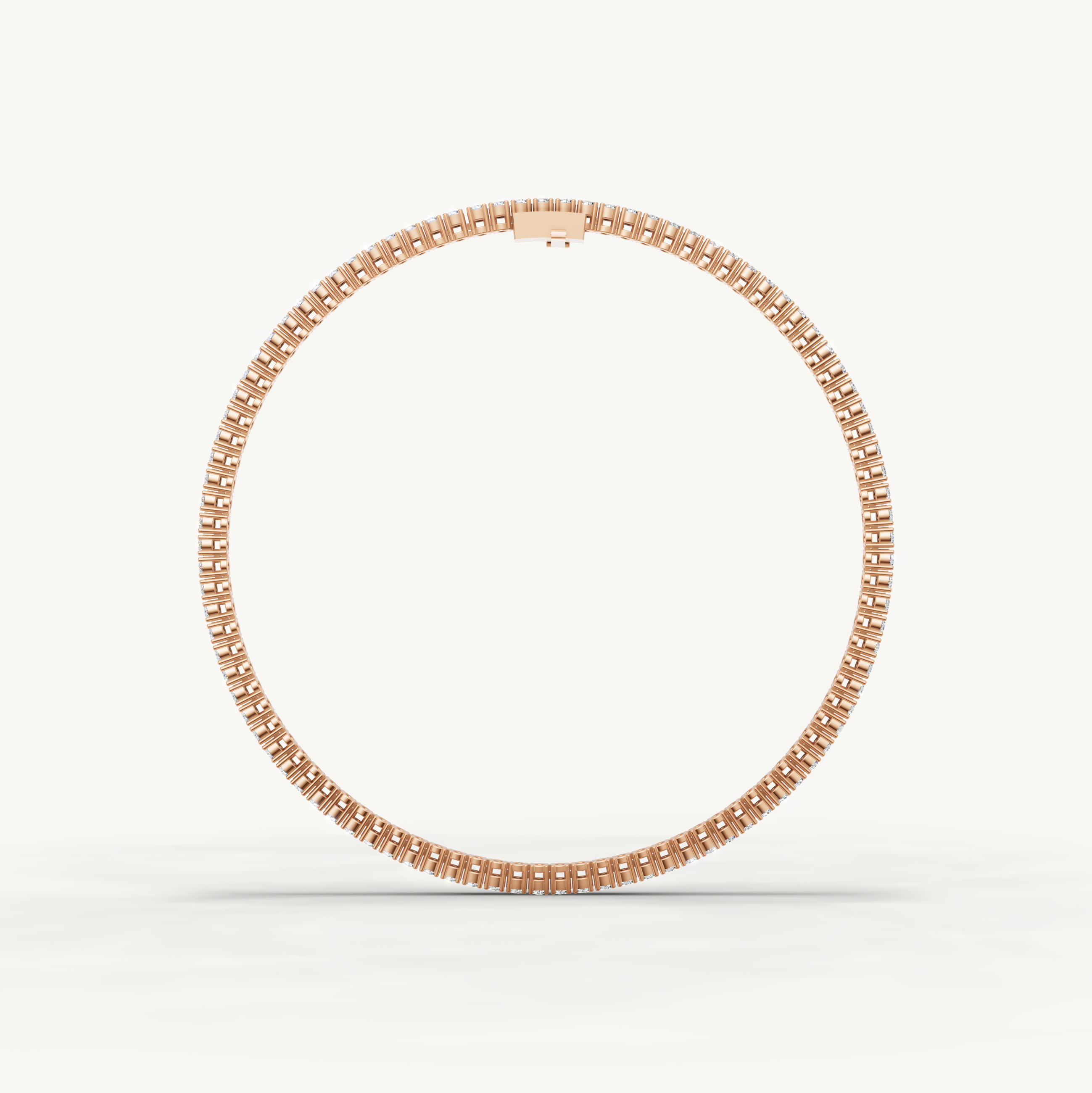 Luxury rose gold round diamond tennis bracelet with timeless sparkle by Raul Diamonds