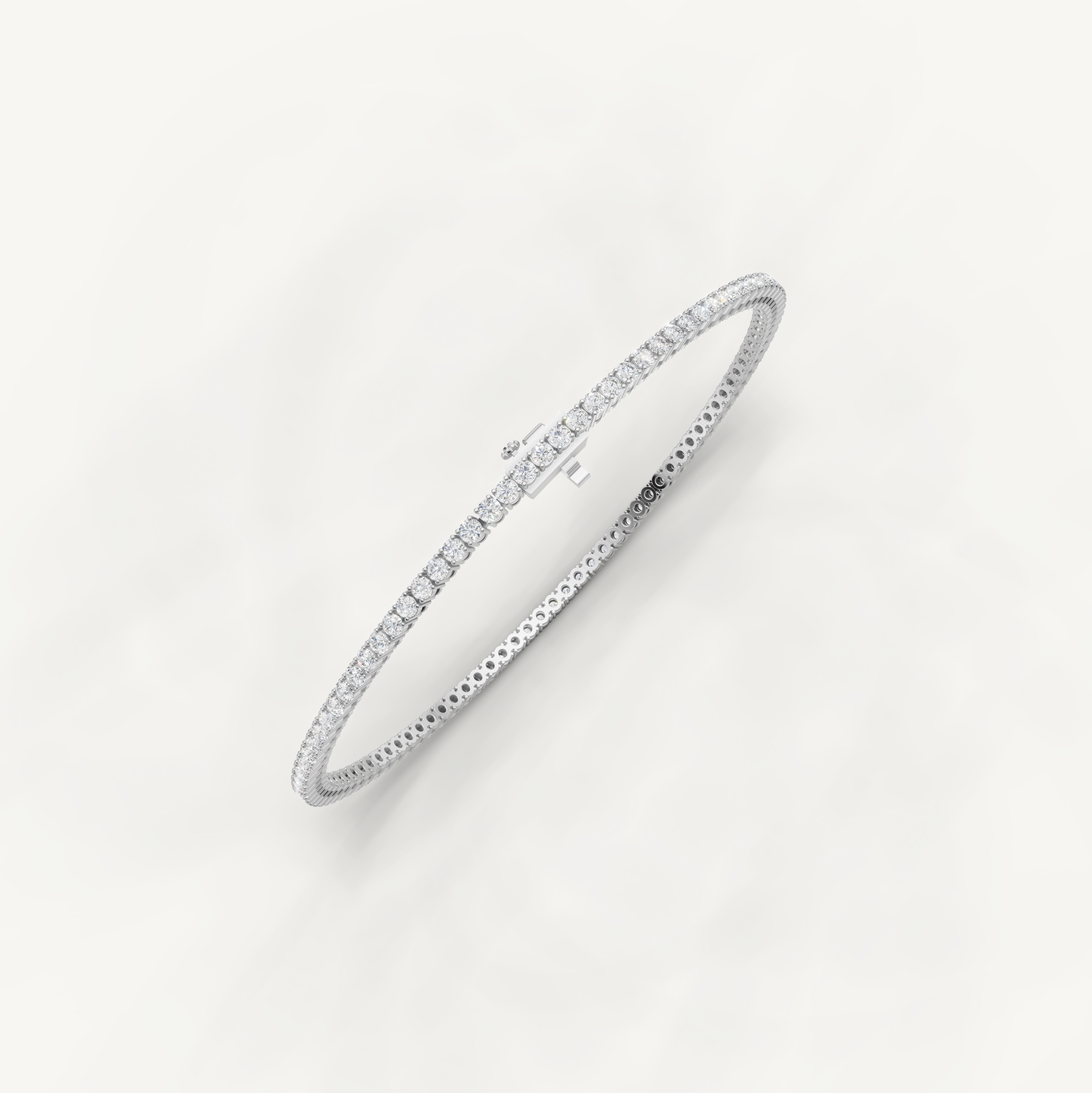 Elegant white gold tennis bracelet for women by Raul Diamonds