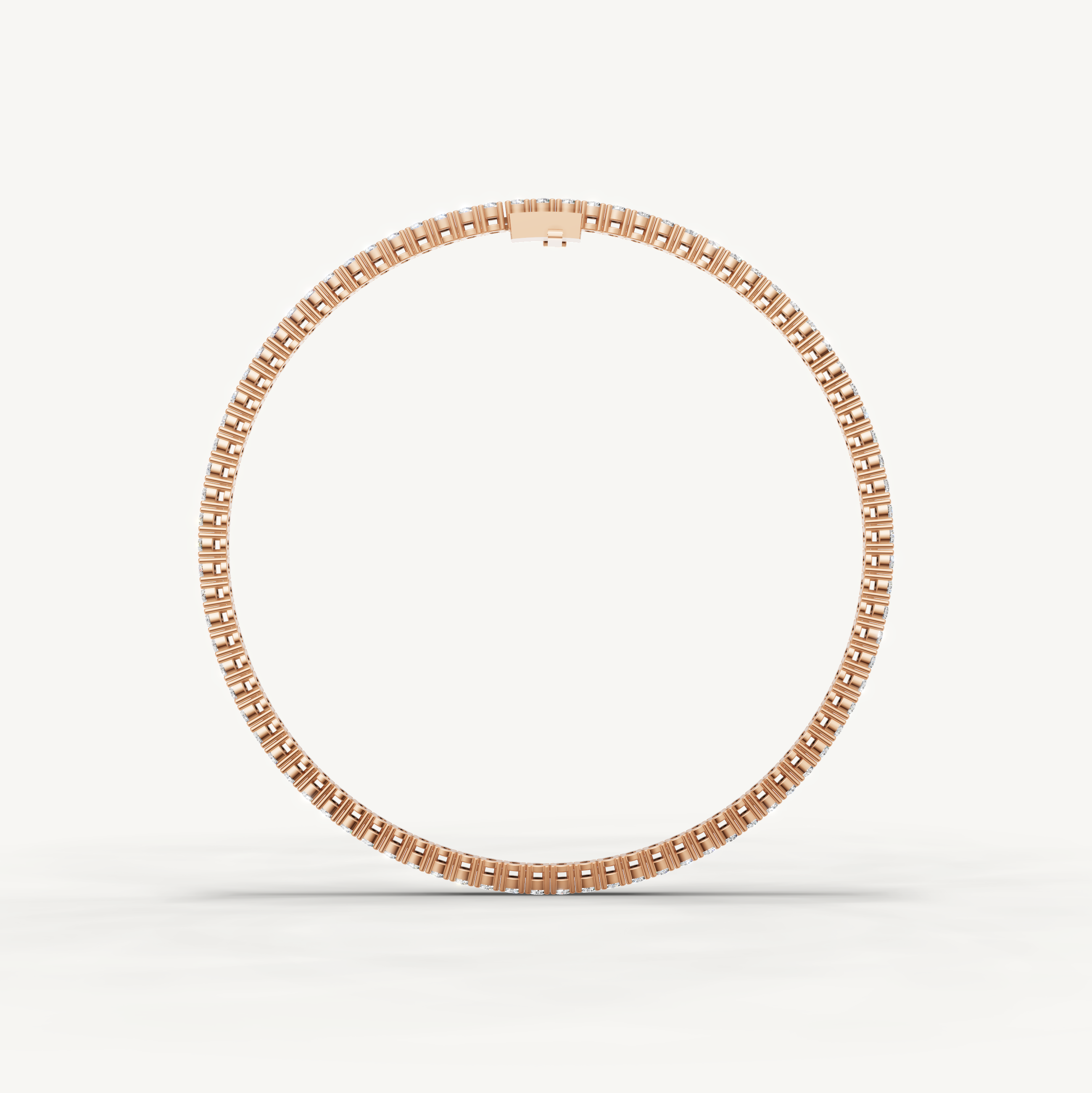 Luxury rose gold round diamond tennis bracelet with everyday sparkle by Raul Diamonds