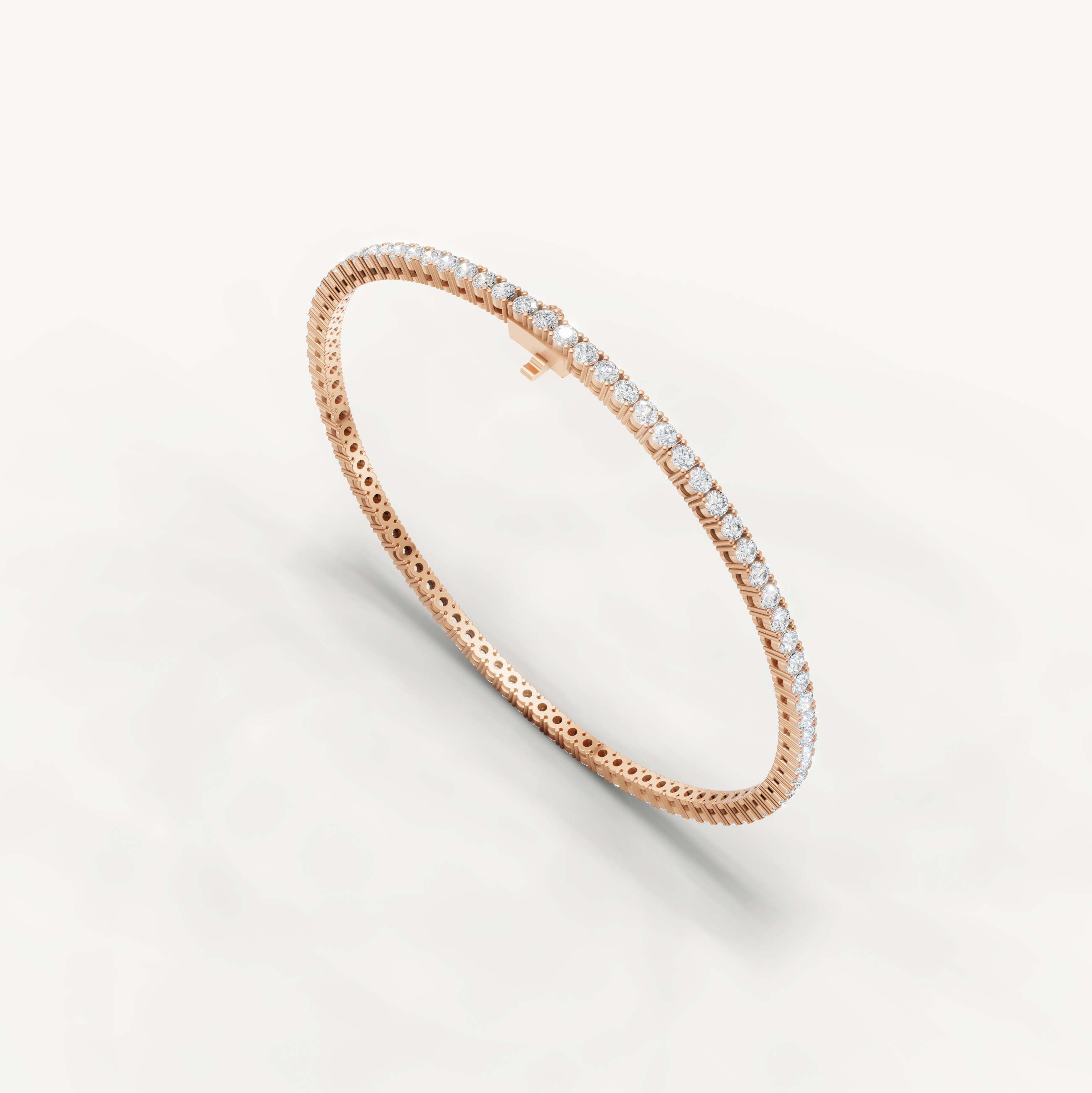 Modern rose gold diamond bracelet for women by Raul Diamonds