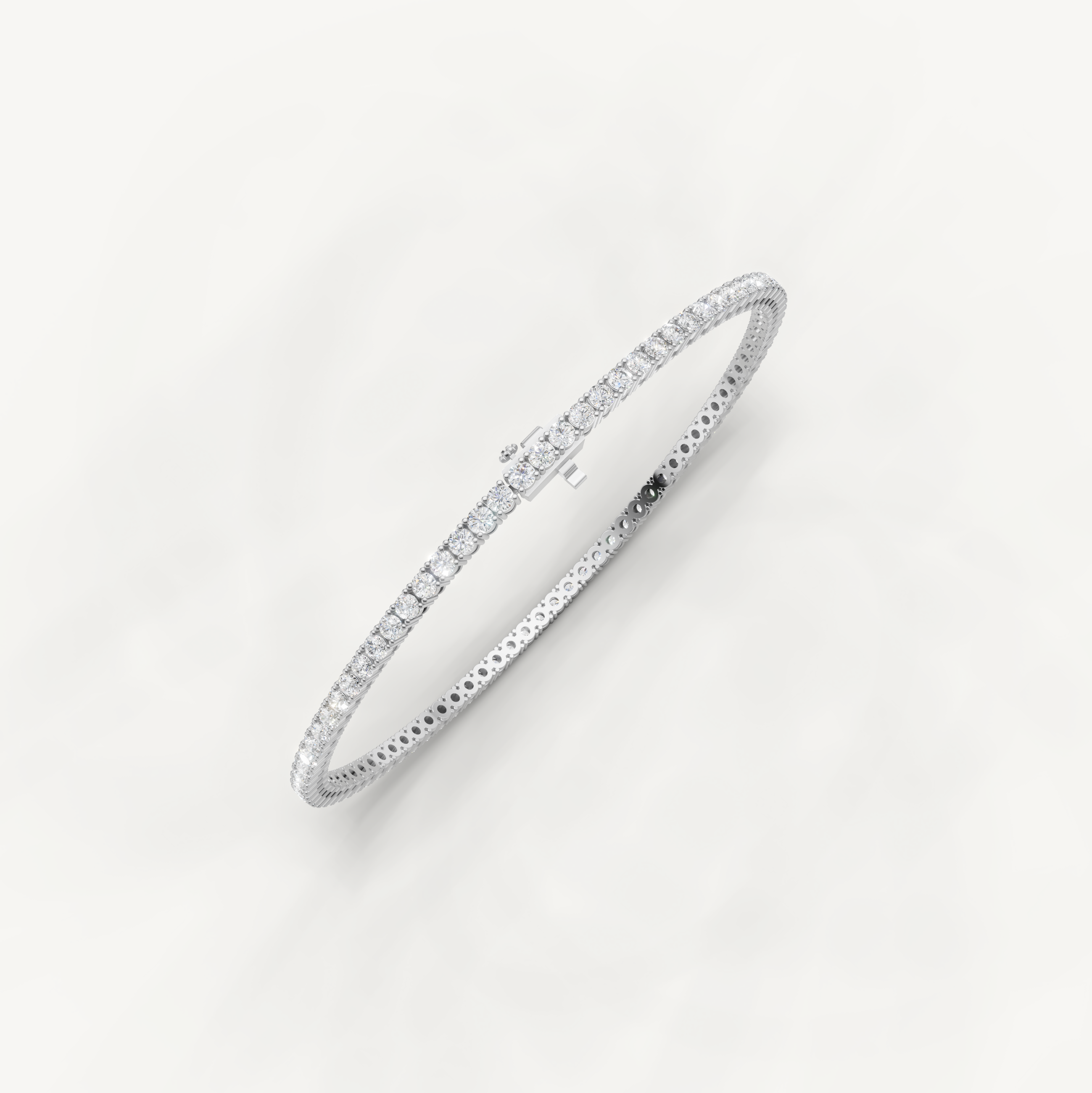 Elegant white gold tennis bracelet for women by Raul Diamonds