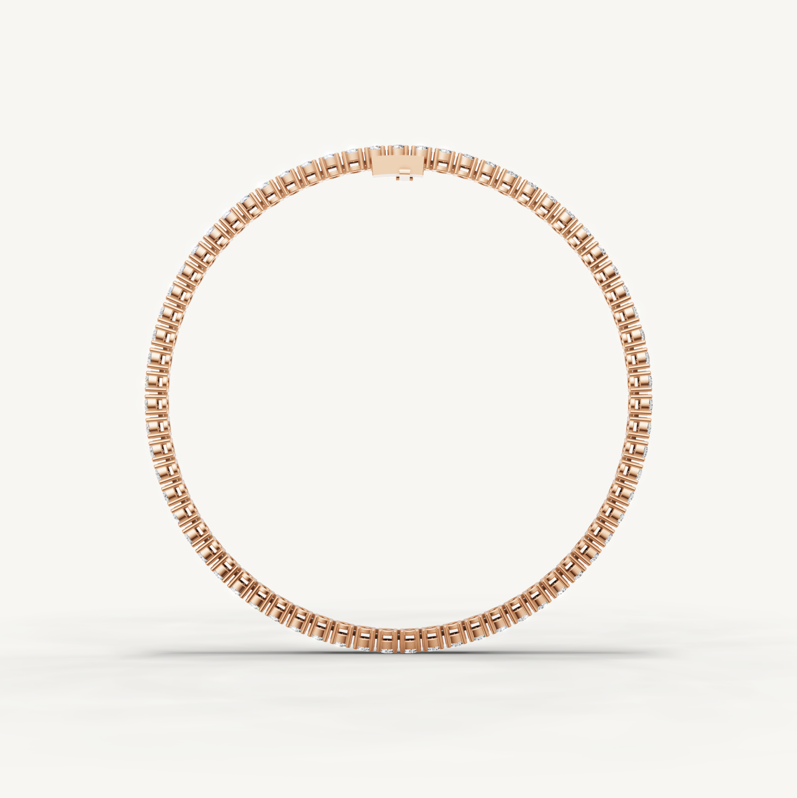 Luxury rose gold round diamond tennis bracelet with everyday sparkle by Raul Diamonds