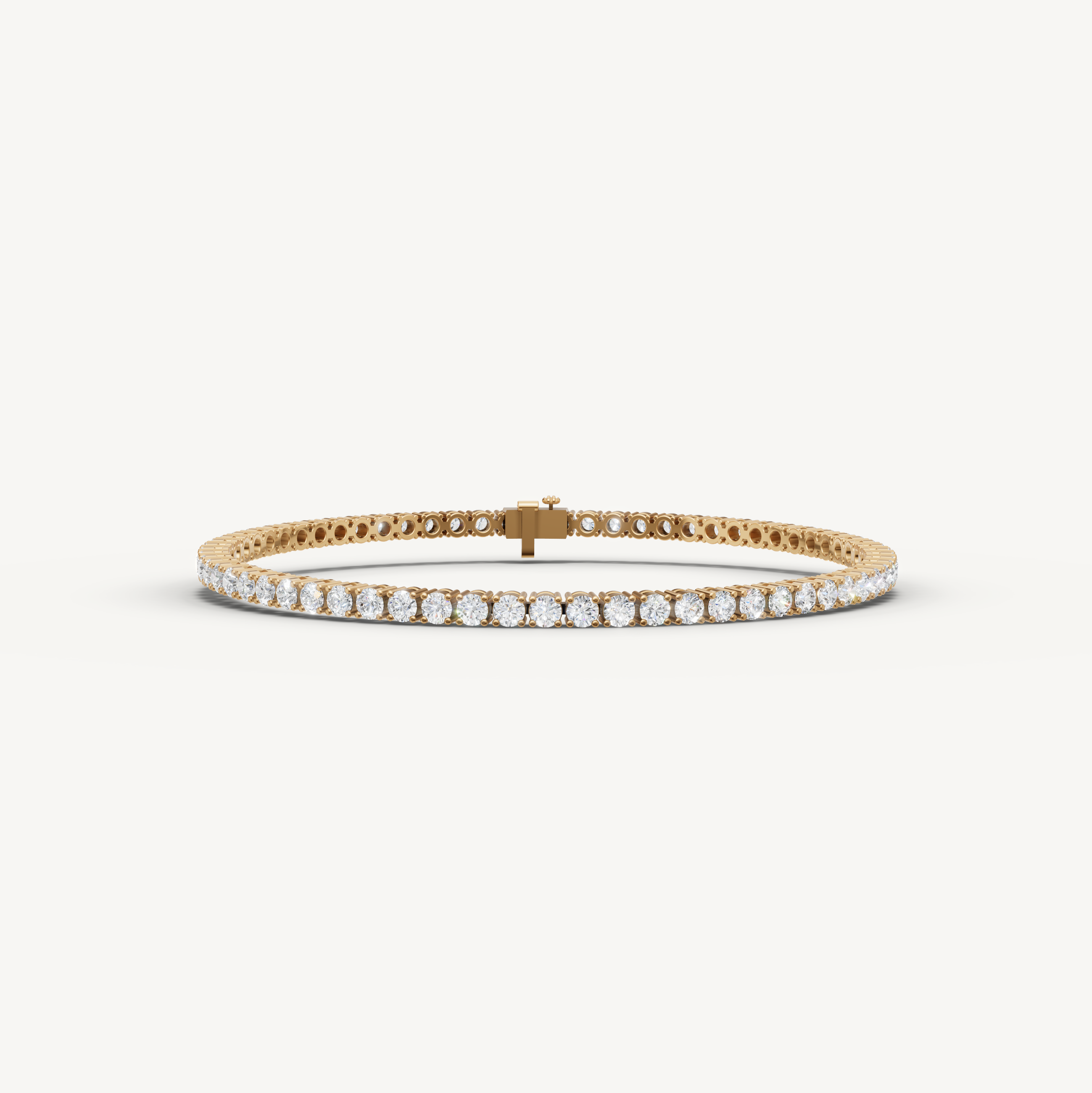 4 Carat Lab Grown Diamond Tennis Bracelet in 14K Rose Gold