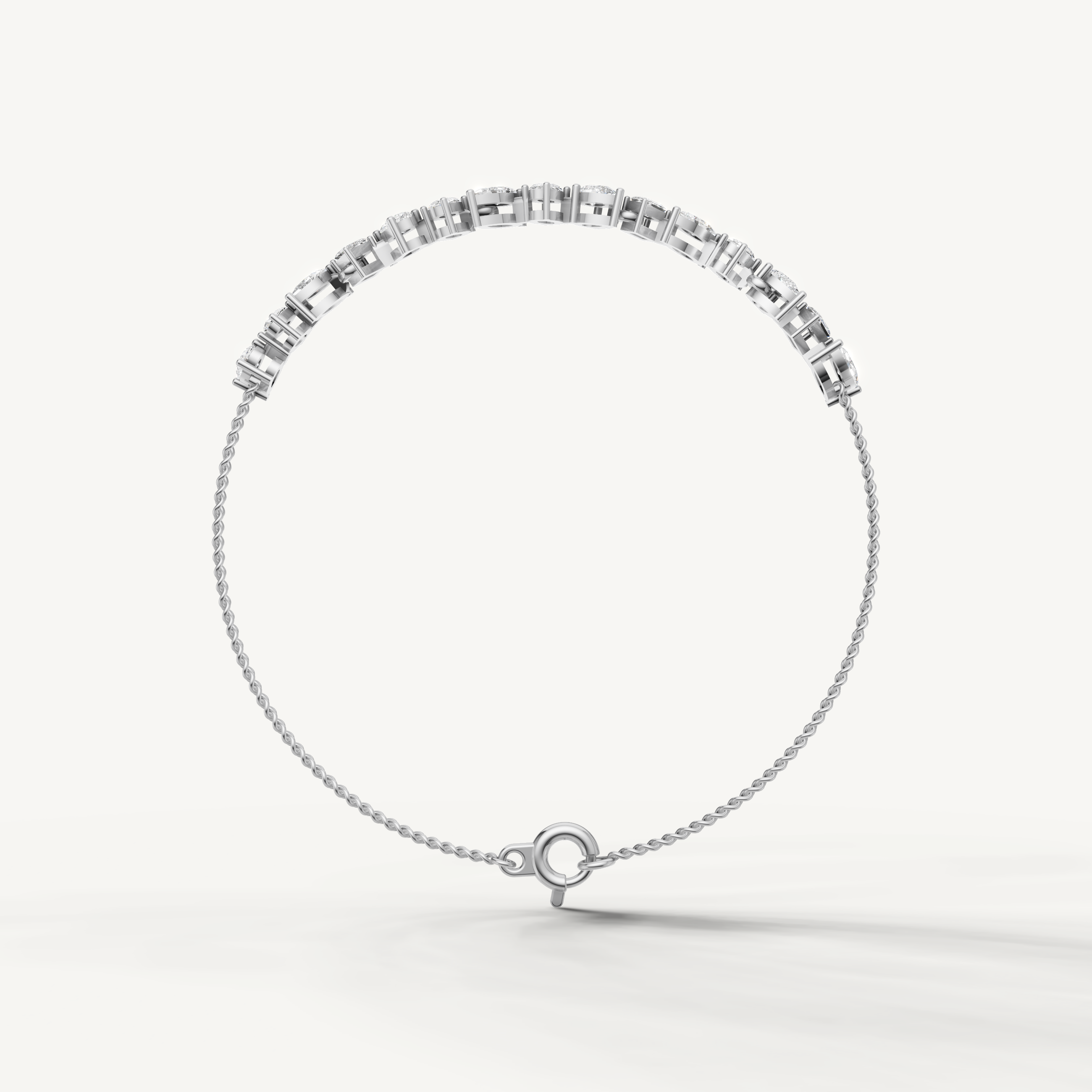 White gold fine diamond bracelet for women by Raul Diamonds jewelry collection