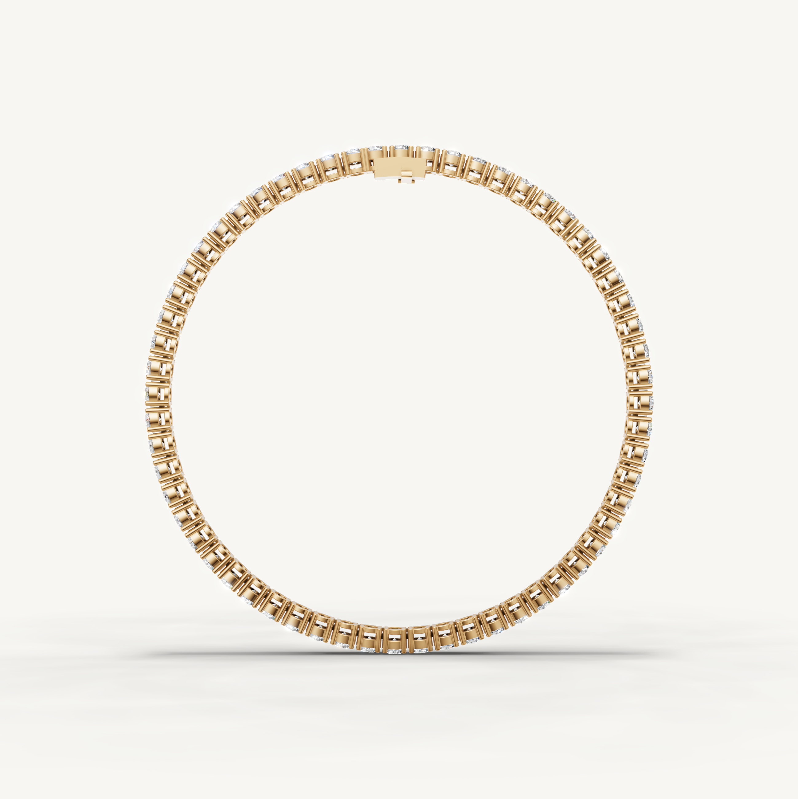 Luxury 5 carat yellow gold diamond tennis bracelet with timeless brilliance by Raul Diamonds