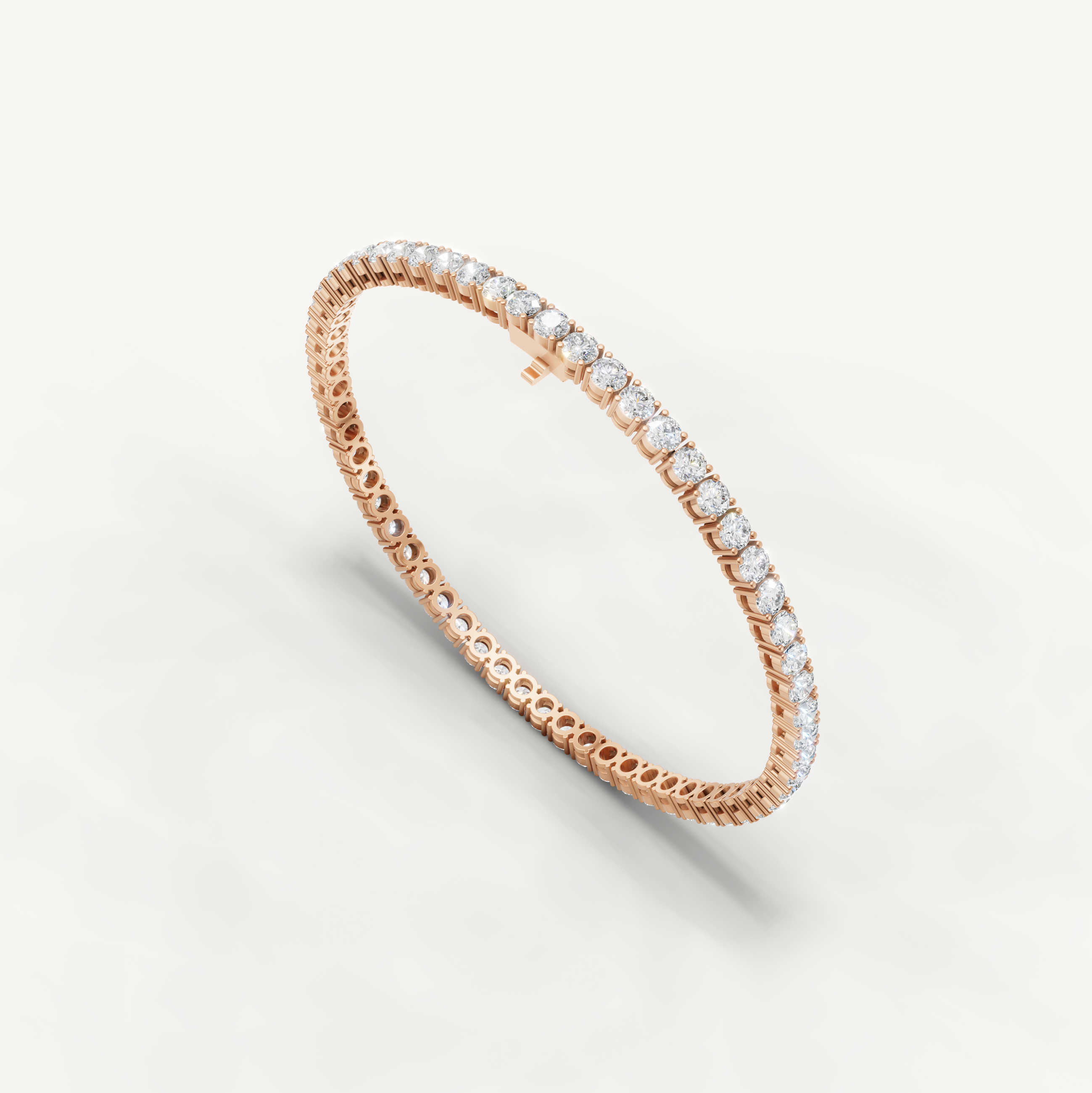 Modern rose gold diamond bracelet for women by Raul Diamonds