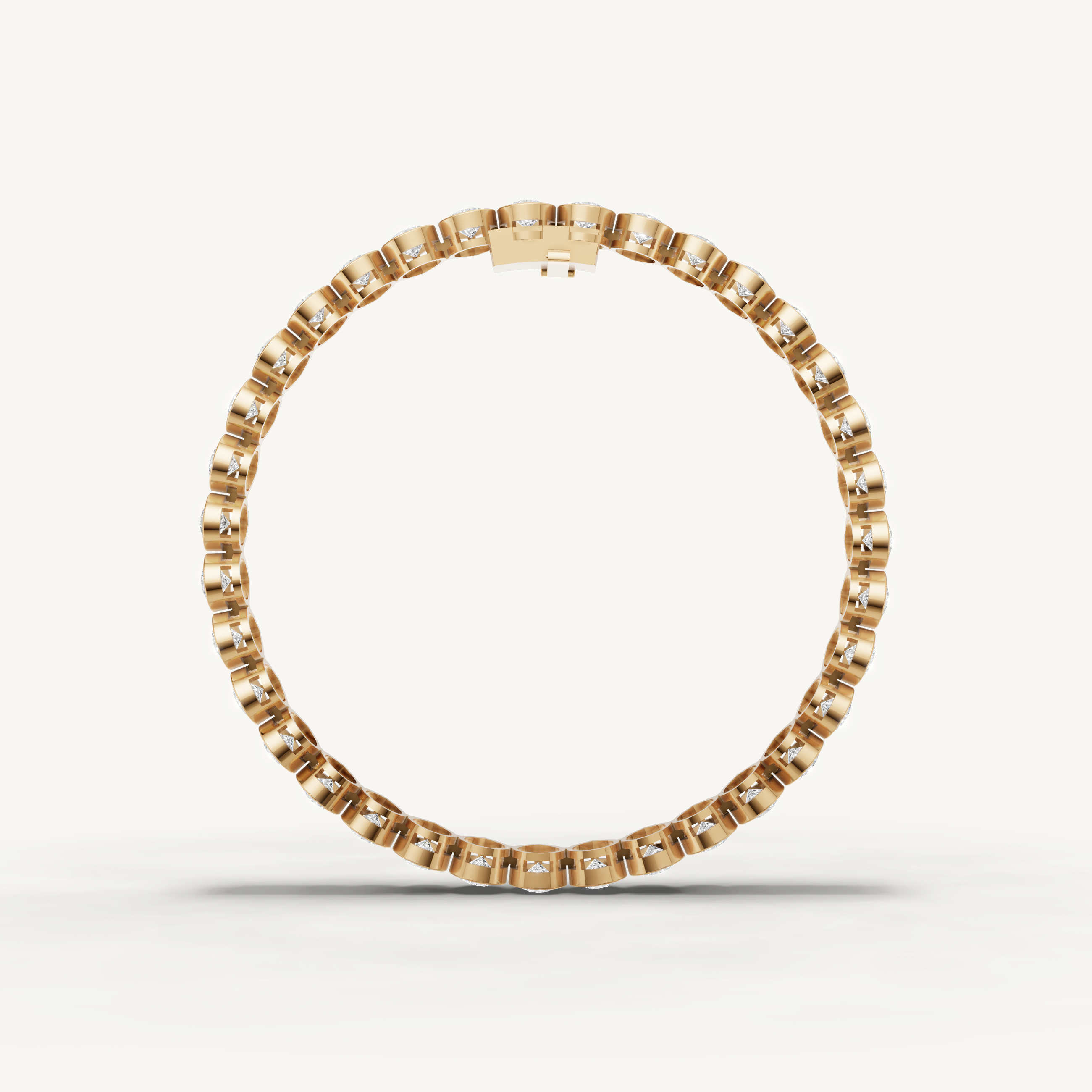 Pear Lab Grown Diamond Tennis Bracelet in 14K Gold