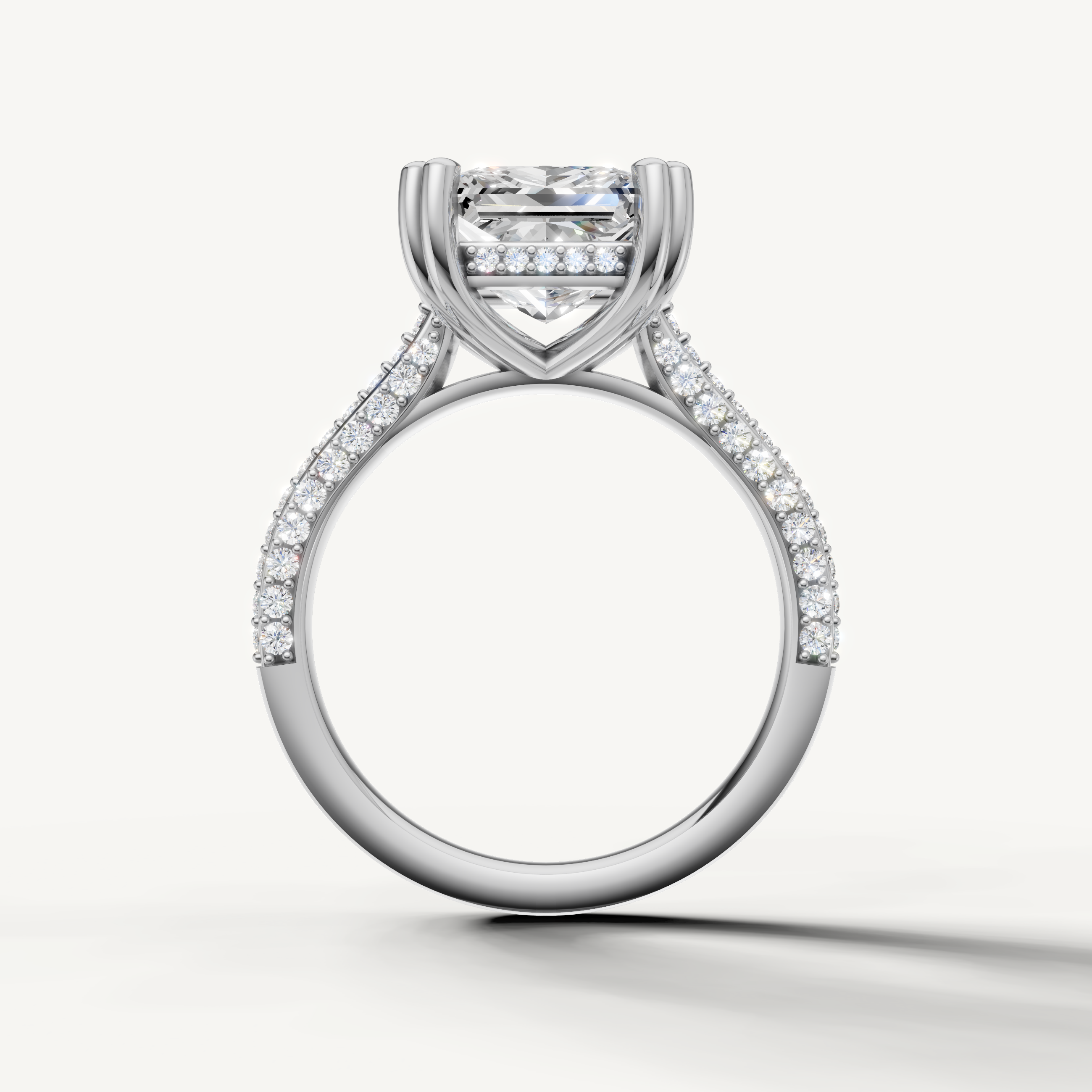 White Gold Princess Shape Lab Grown Diamond Ring for Women – Raul Diamonds