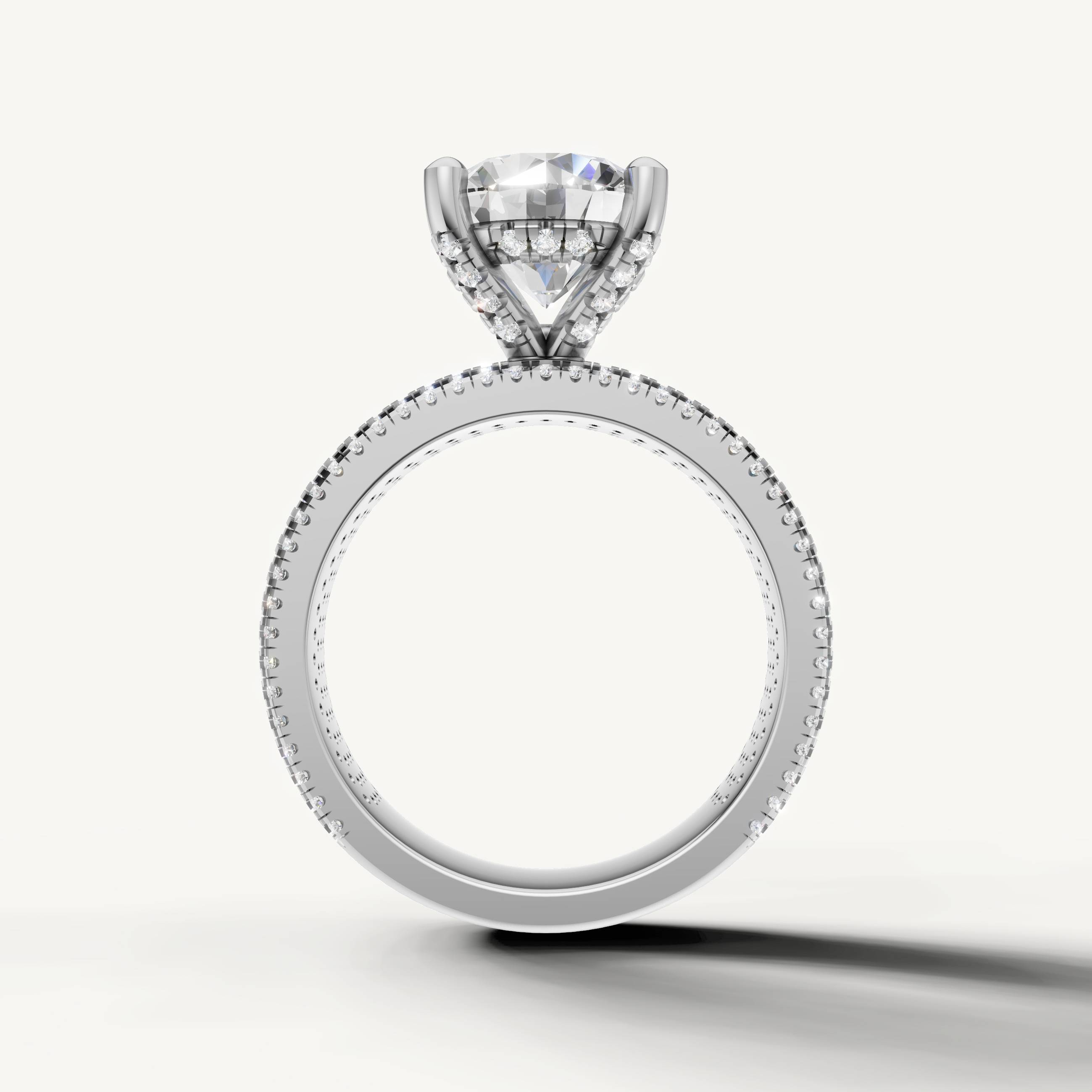 White Gold Round Brilliant Lab Grown Diamond Ring for Women – Raul Diamonds