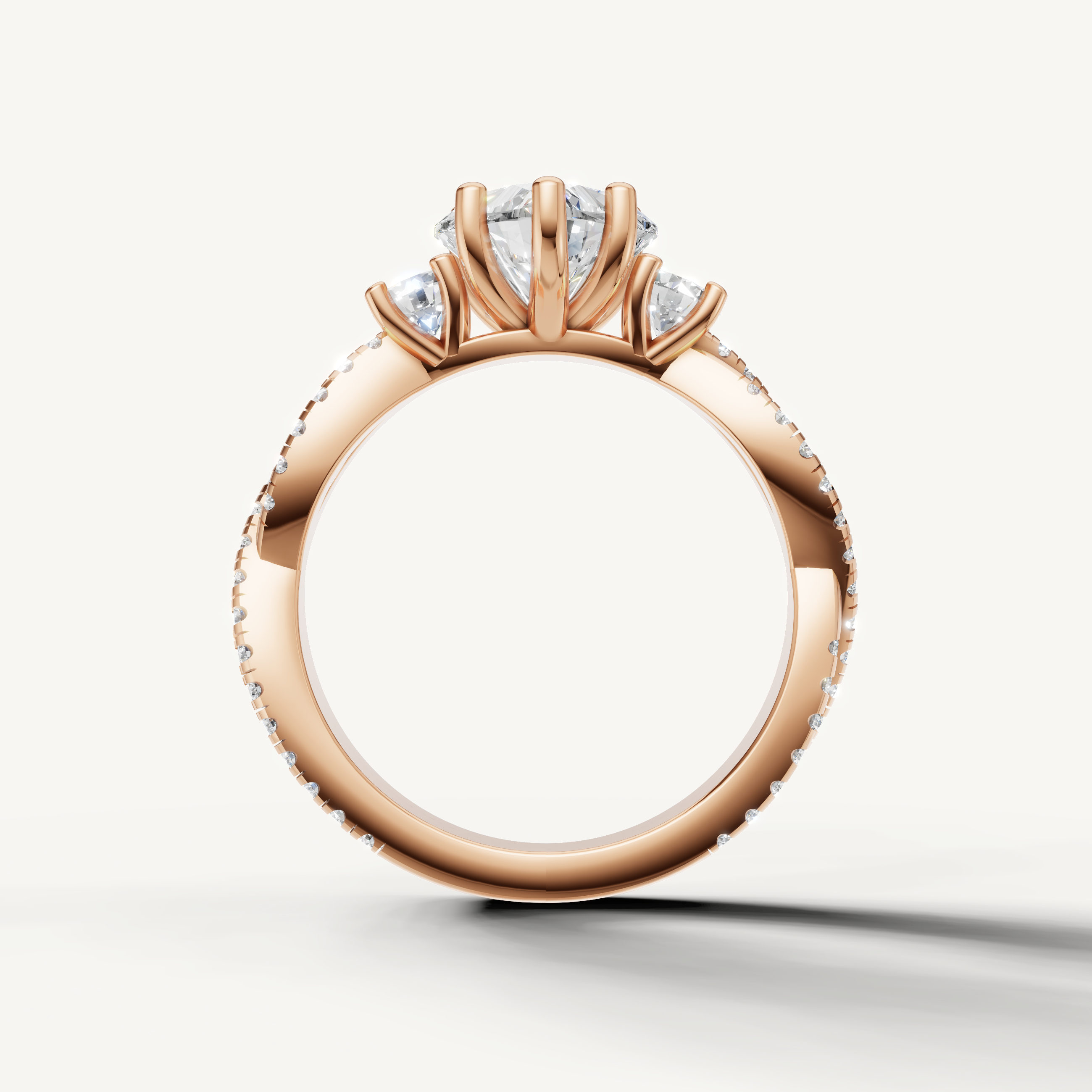 Rose Gold Heart Shape Engagement Ring for Women – Raul Diamonds