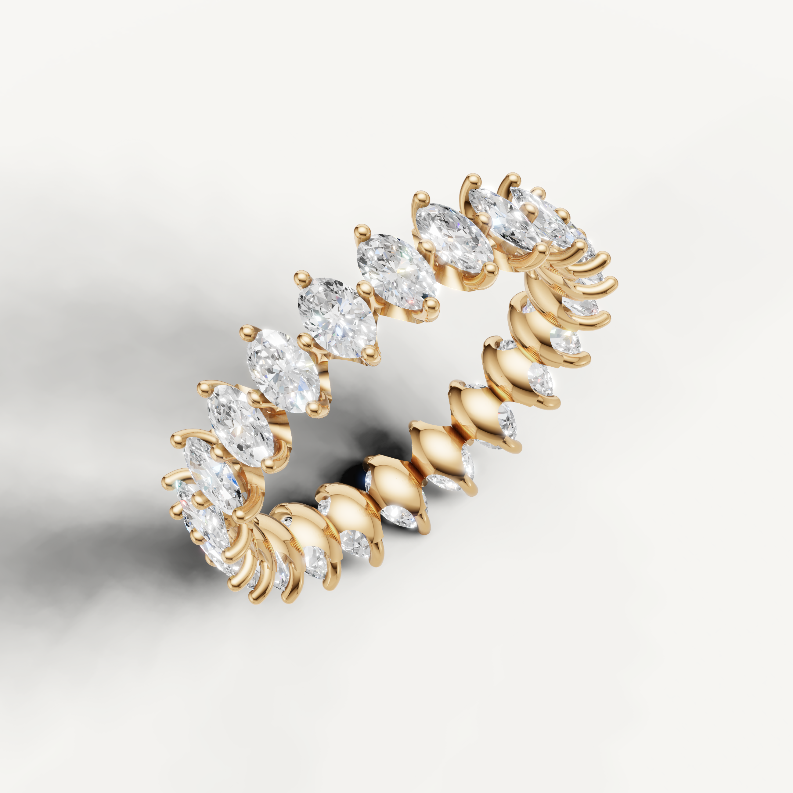 luxurious oval diamond wedding band with radiant elegance