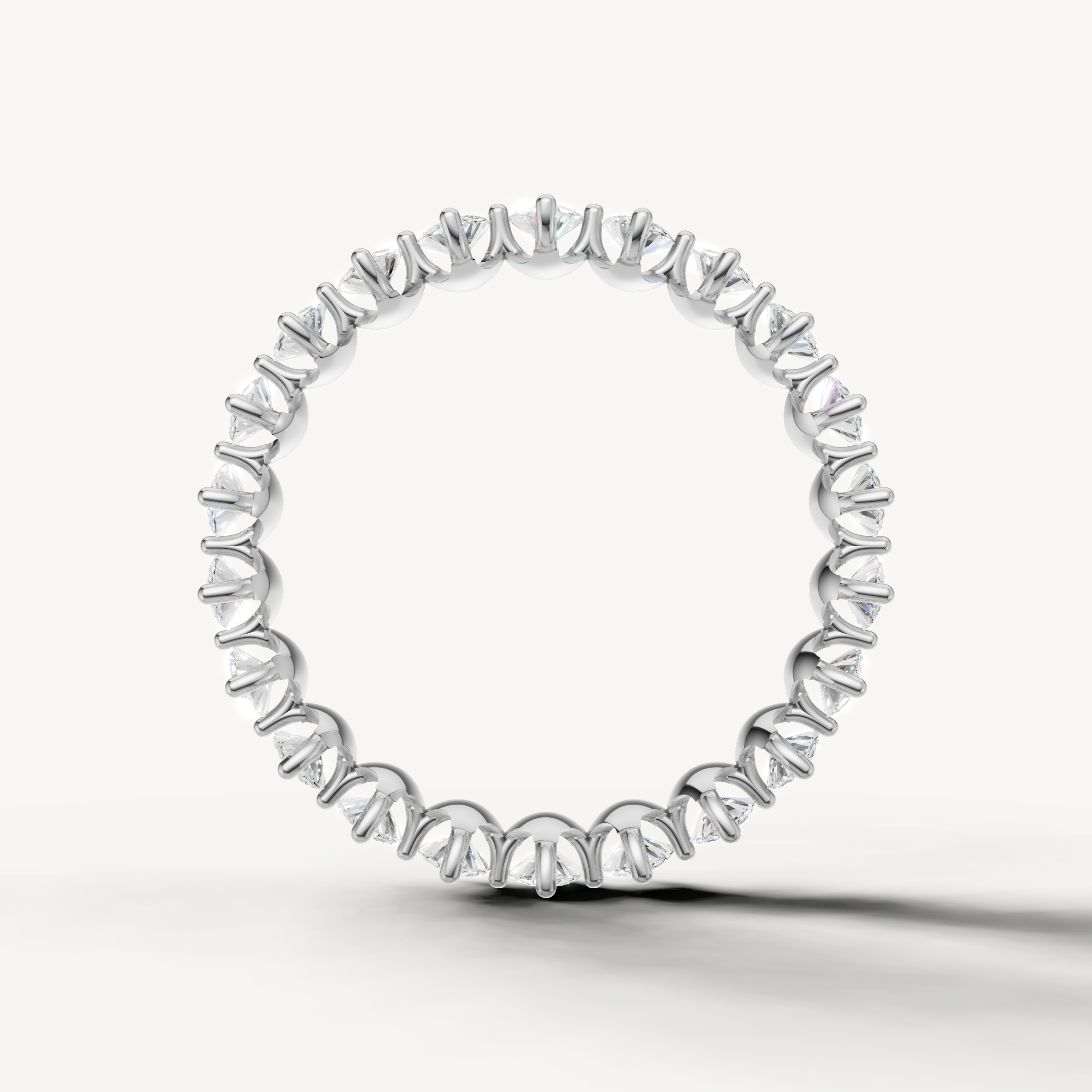 IGI certified oval lab grown diamond anniversary ring