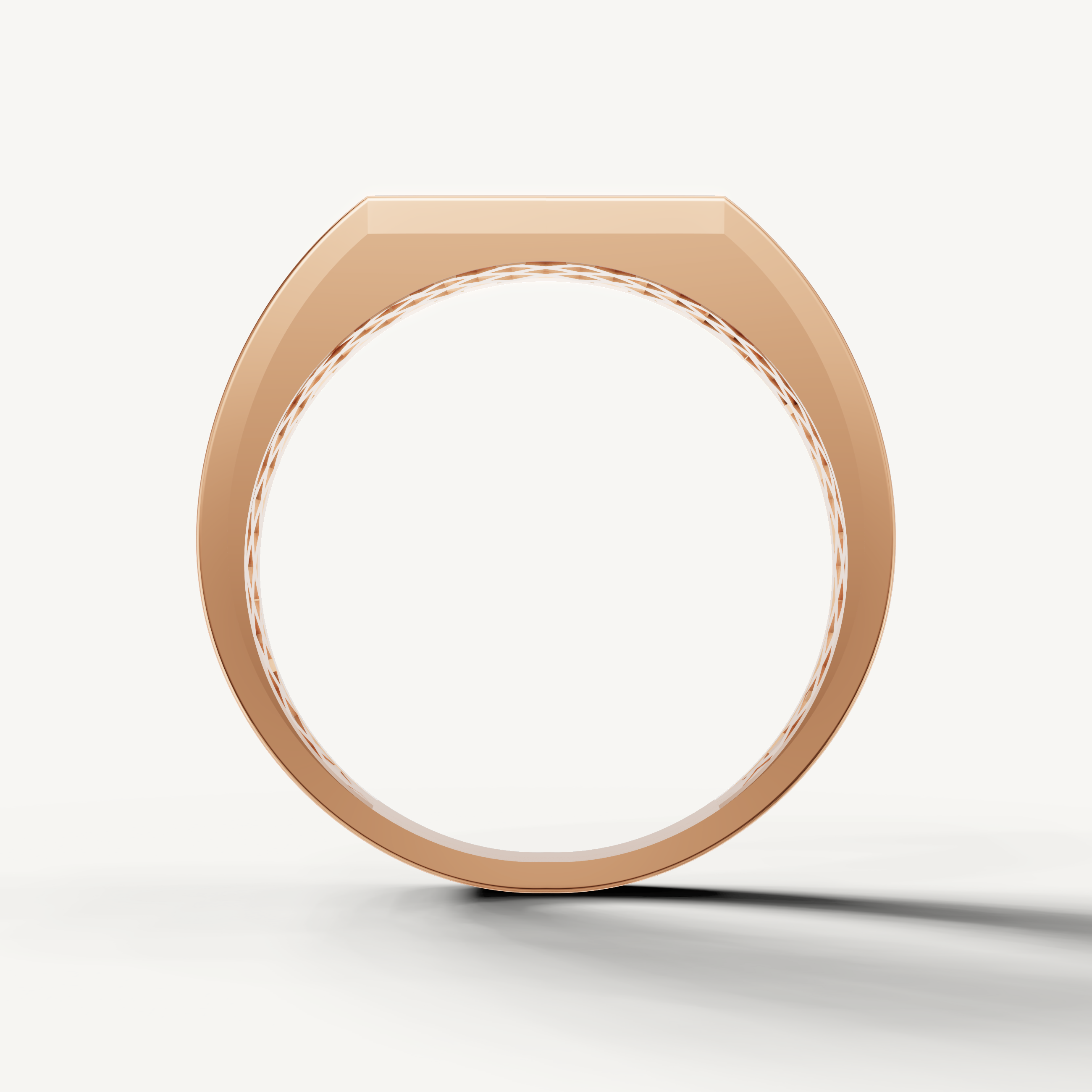 Elegant rose gold geometric diamond wedding ring by Raul Diamonds