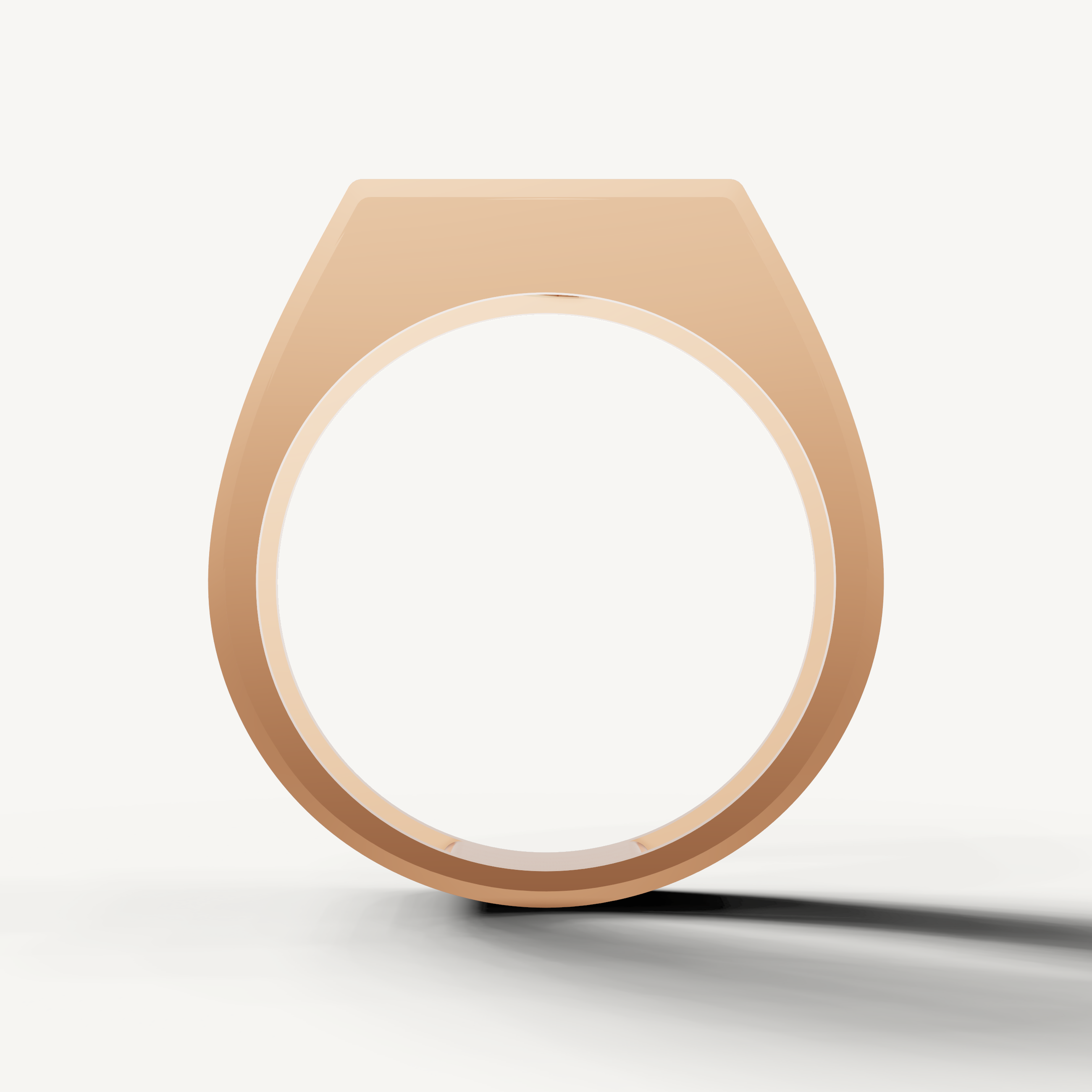 Elegant rose gold wedding band for men with round cut diamond centerpiece and sparkling pavé diamonds by Raul Diamonds