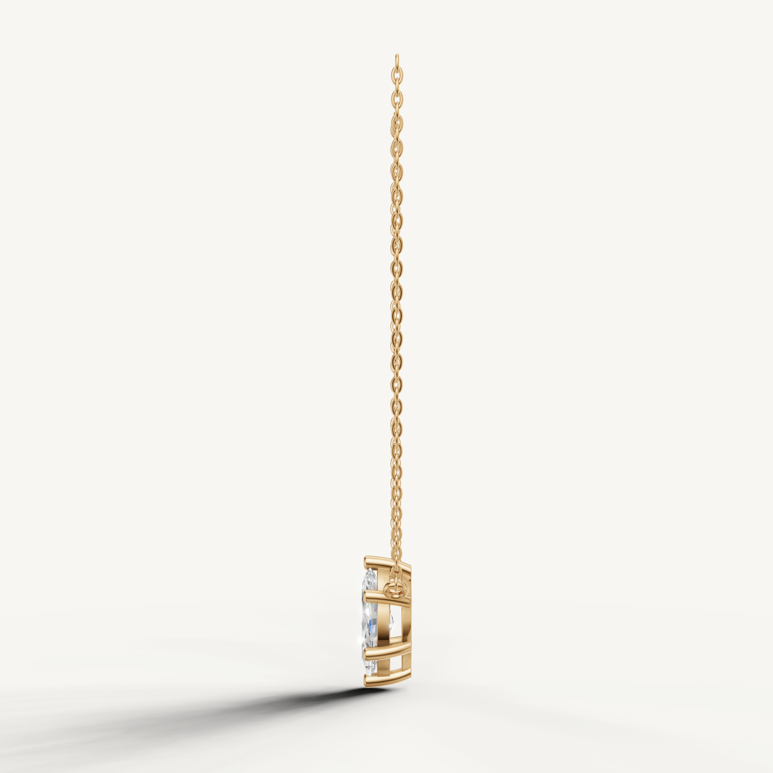 Elegant Marquise Shape Lab Diamond Pendant Necklace by Raul Diamonds