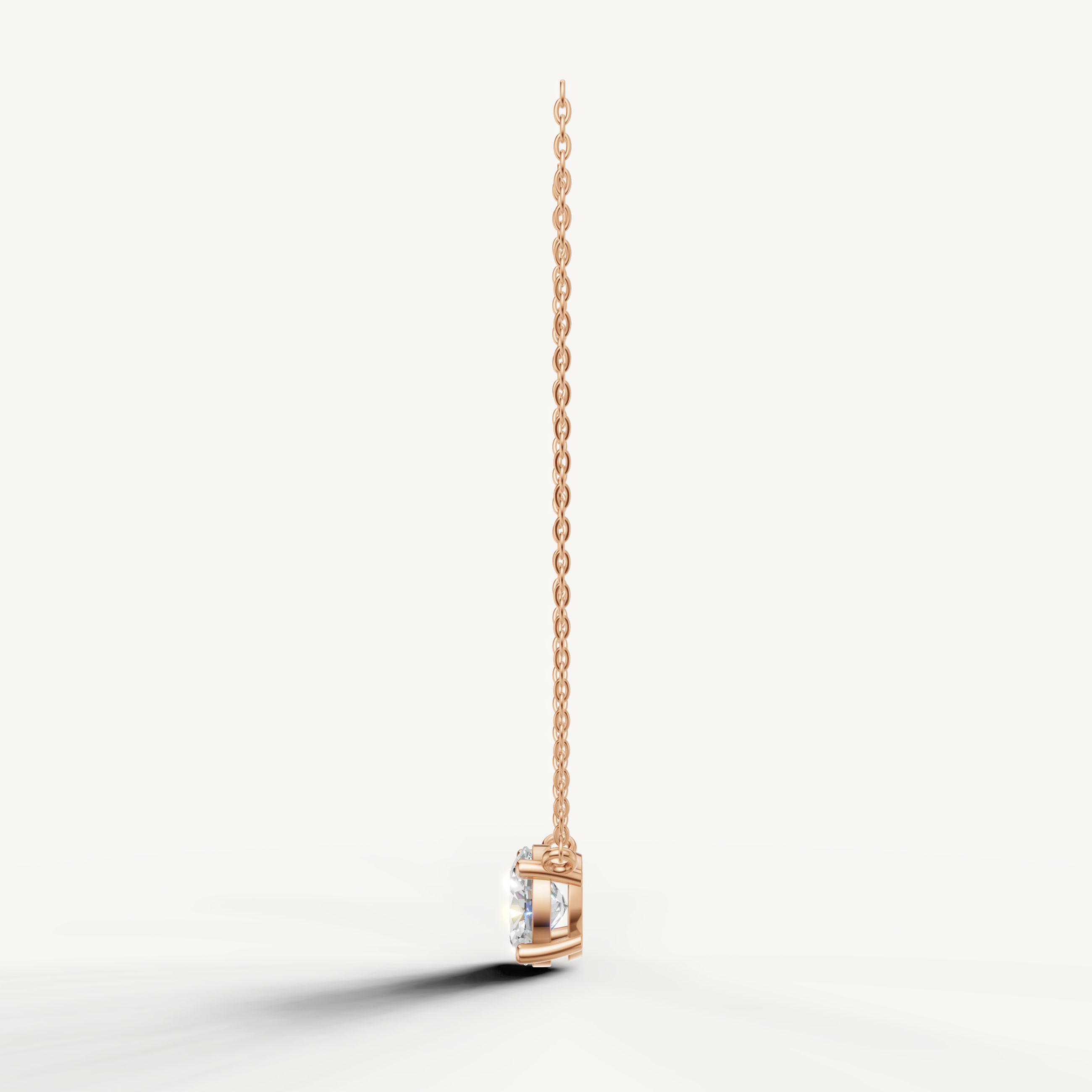 Elegant Oval Shape Lab Diamond Pendant Necklace by Raul Diamonds