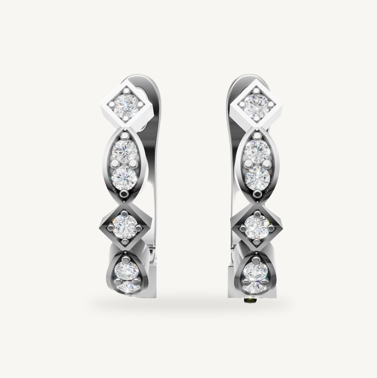 Raul Diamonds white gold diamond earrings for women luxury jewelry