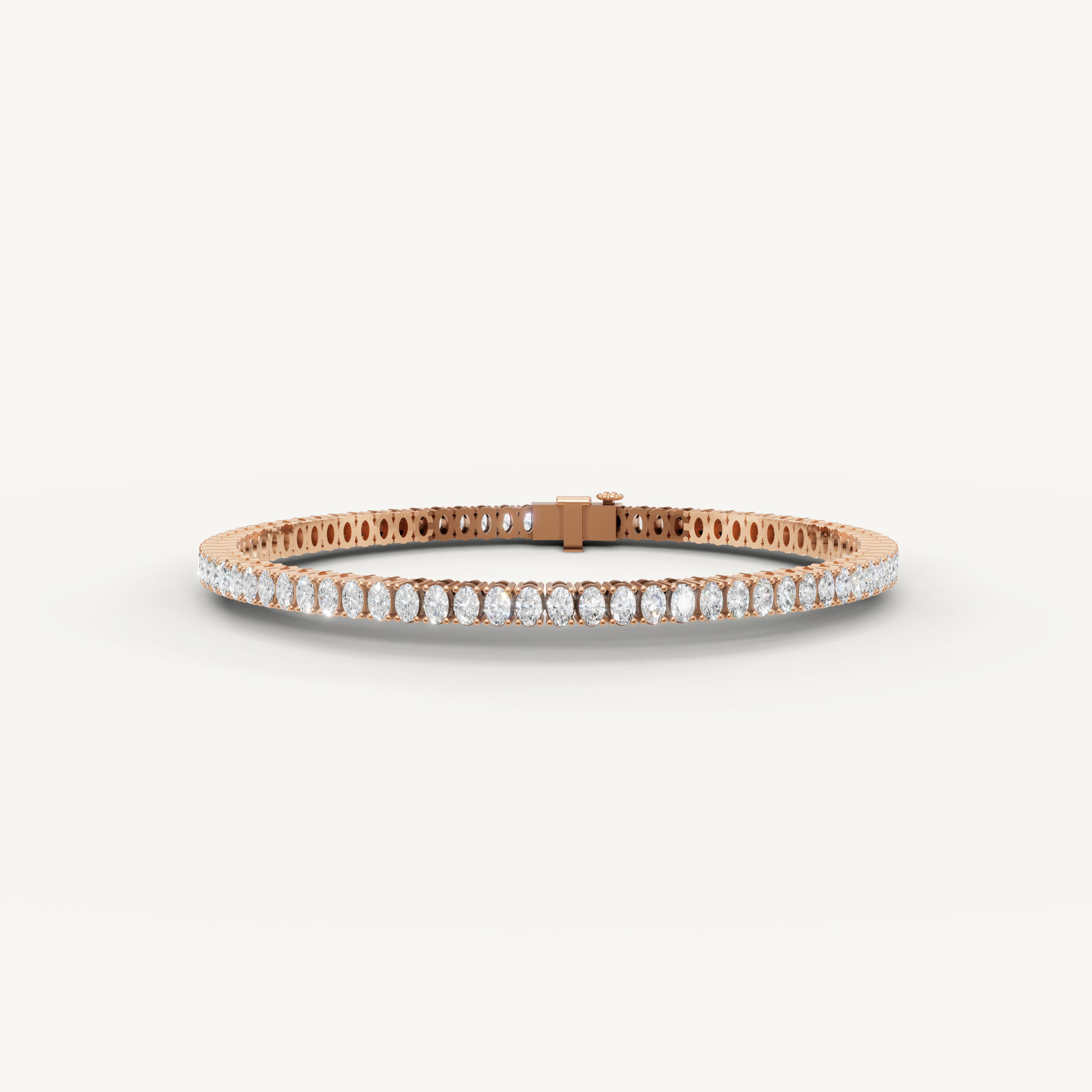 Raul Diamonds rose gold oval diamond tennis bracelet luxury jewelry