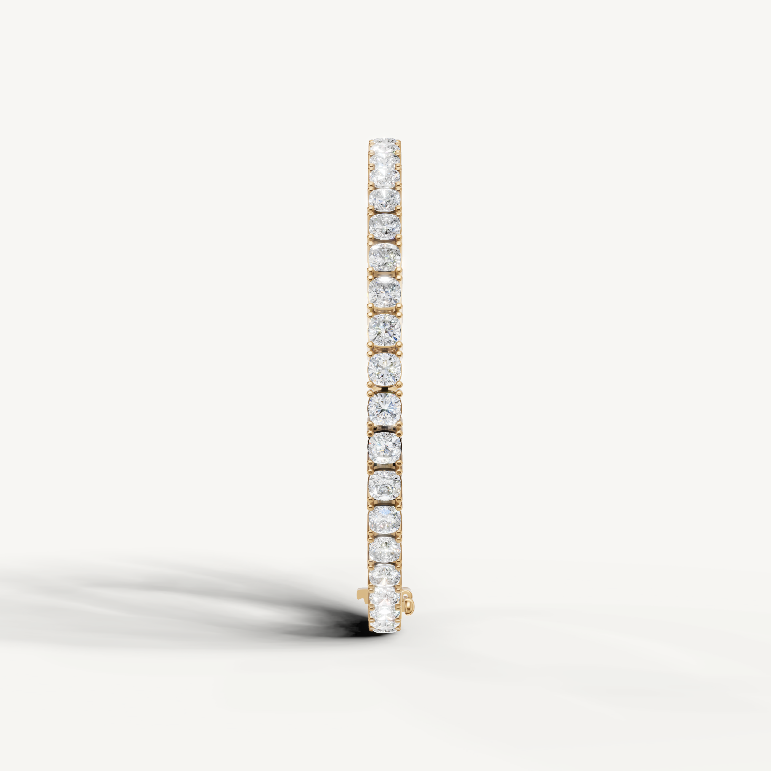Elegant rose gold bracelet with brilliant round diamonds for women