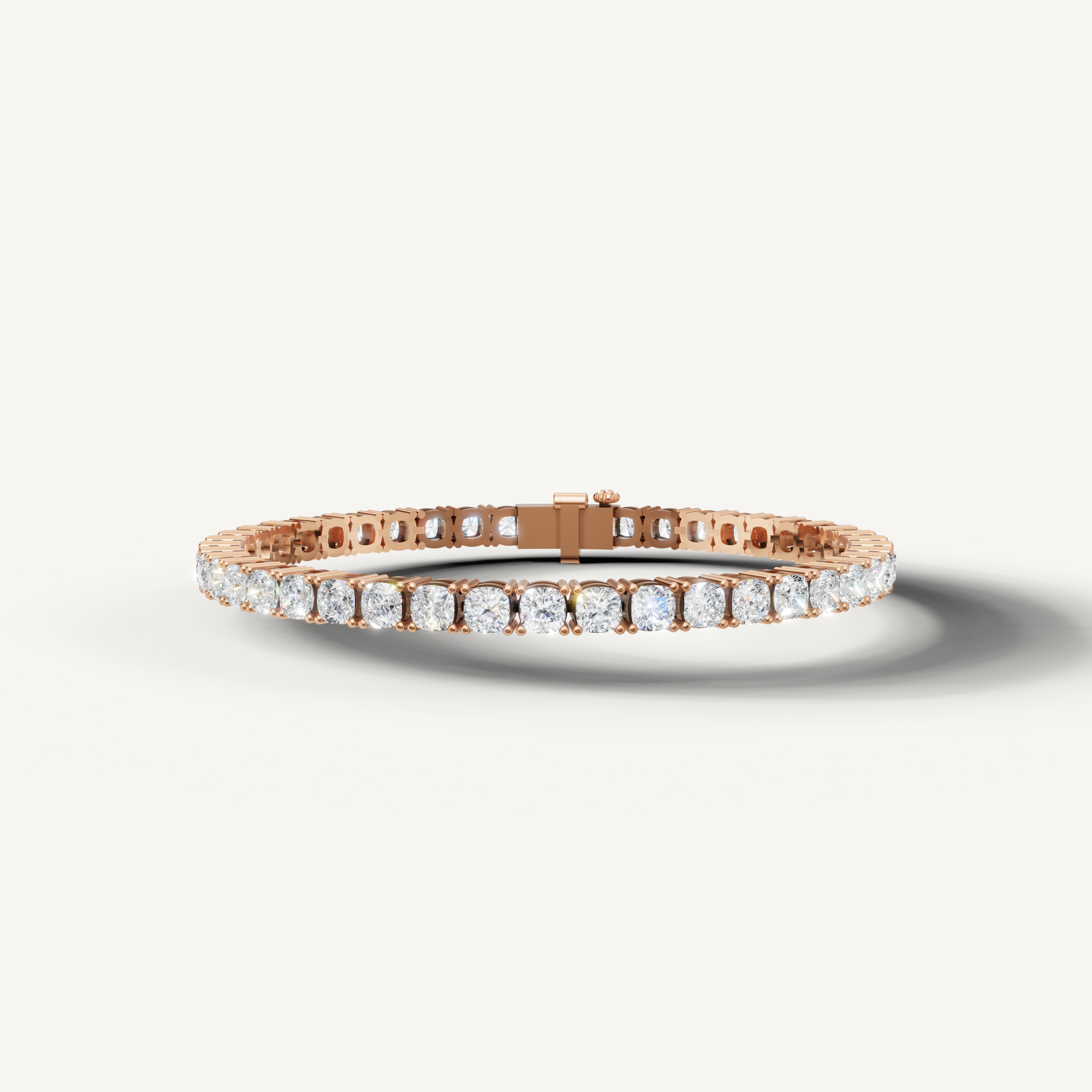 Raul Diamonds rose gold round diamond tennis bracelet luxury jewelry