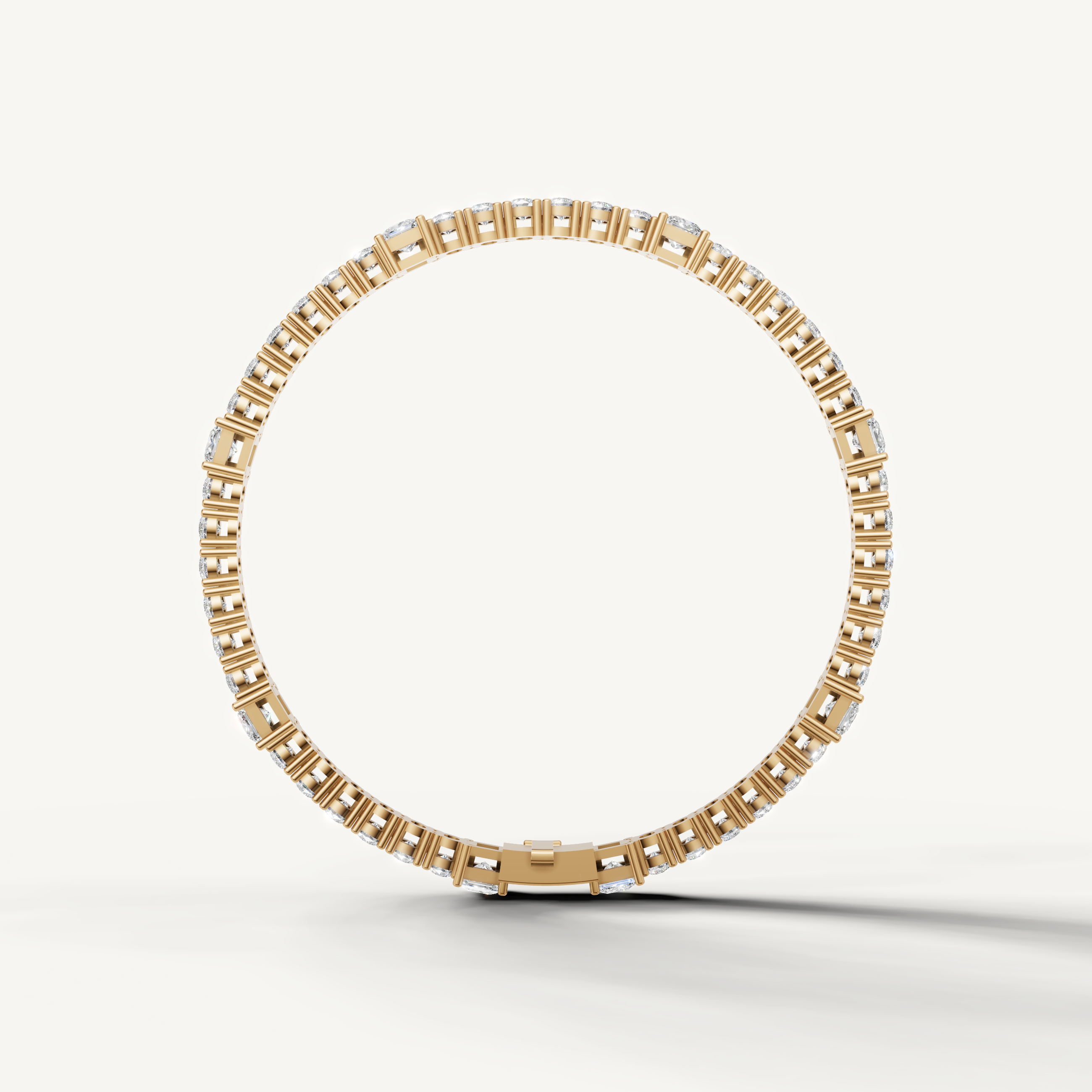 Fine yellow gold mixed cut diamond bracelet for women by Raul Diamonds