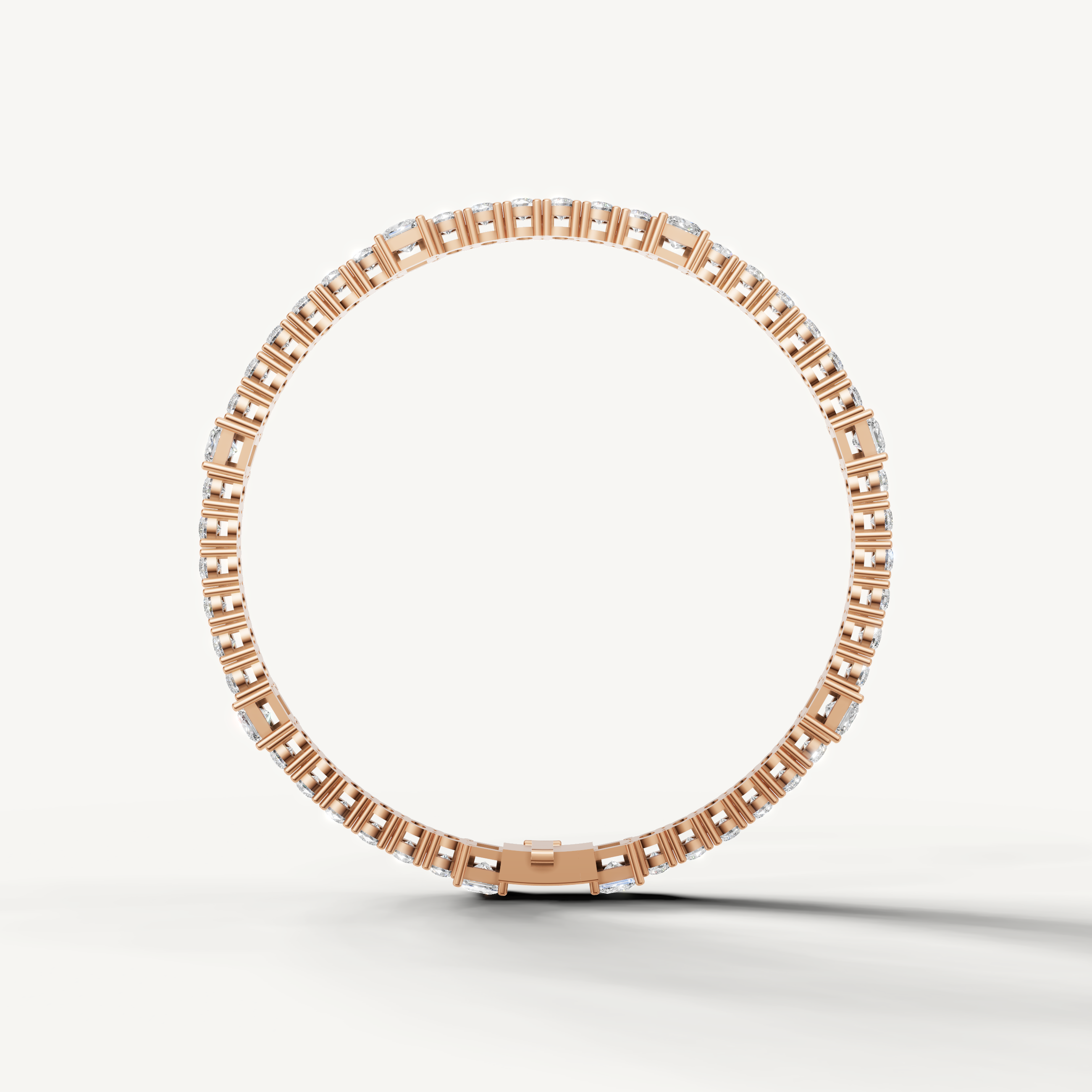 Luxury rose gold diamond tennis bracelet by Raul Diamonds