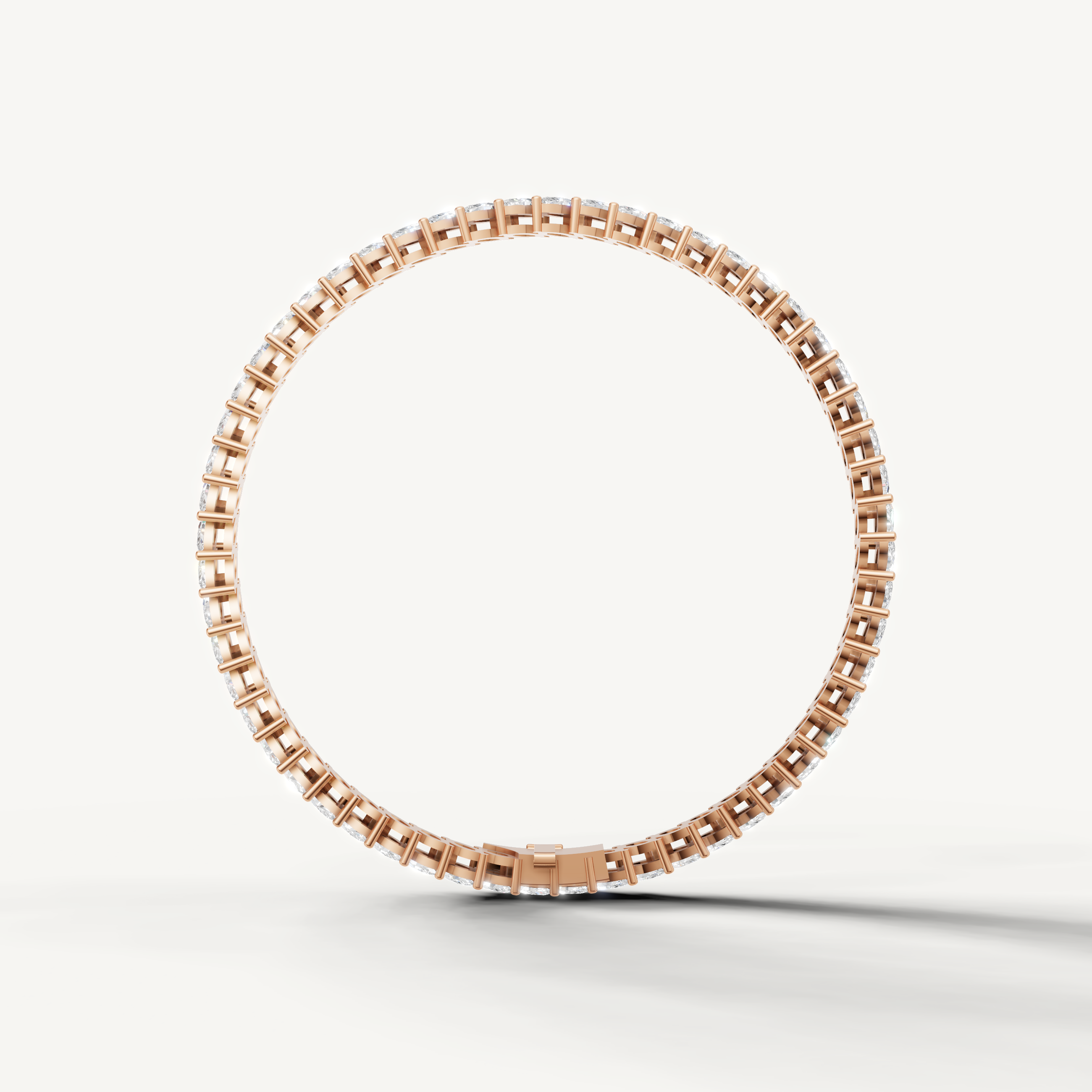 Fine jewelry rose gold marquise cut diamond bracelet by Raul Diamonds
