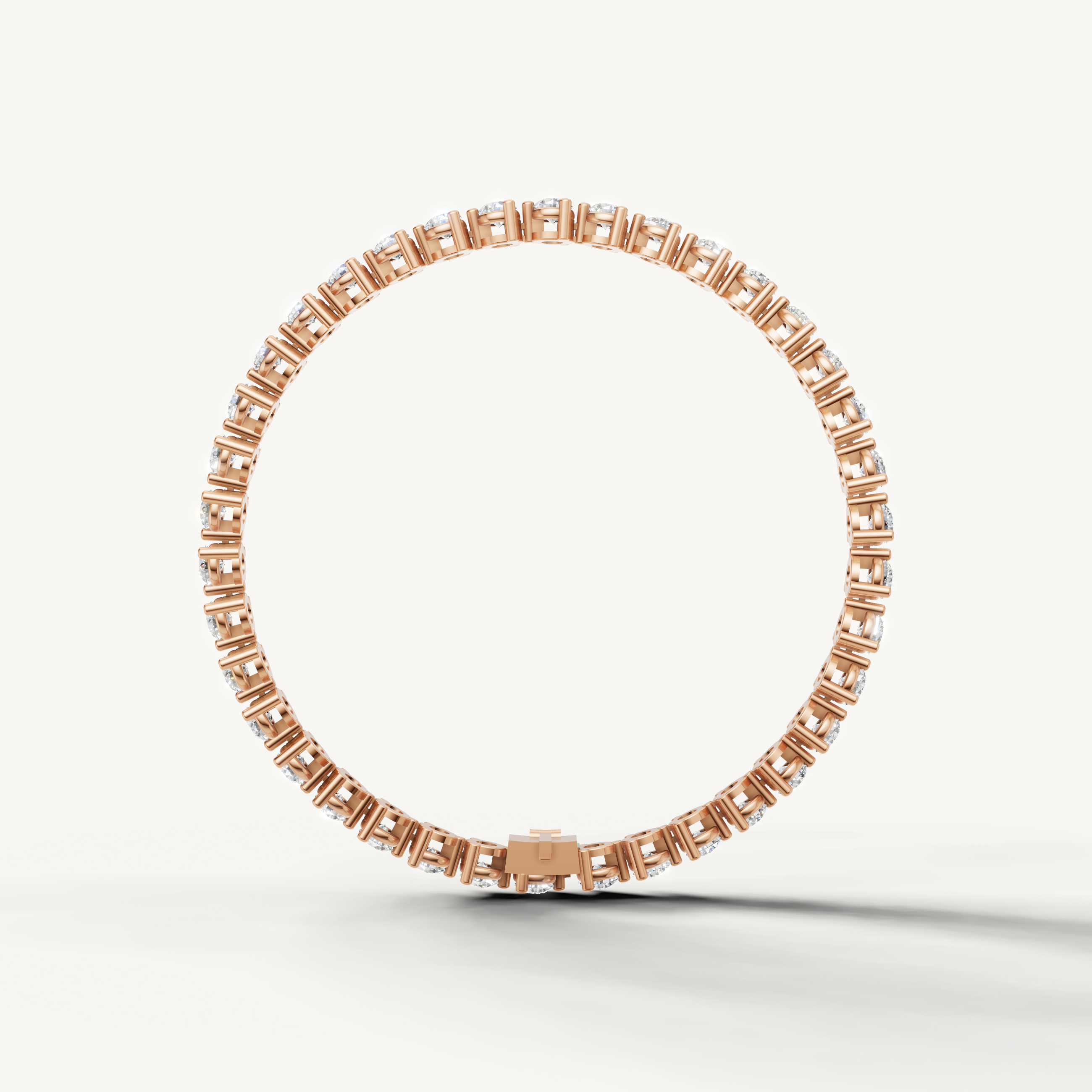Rose gold luxury tennis bracelet by Raul Diamonds with certified diamonds