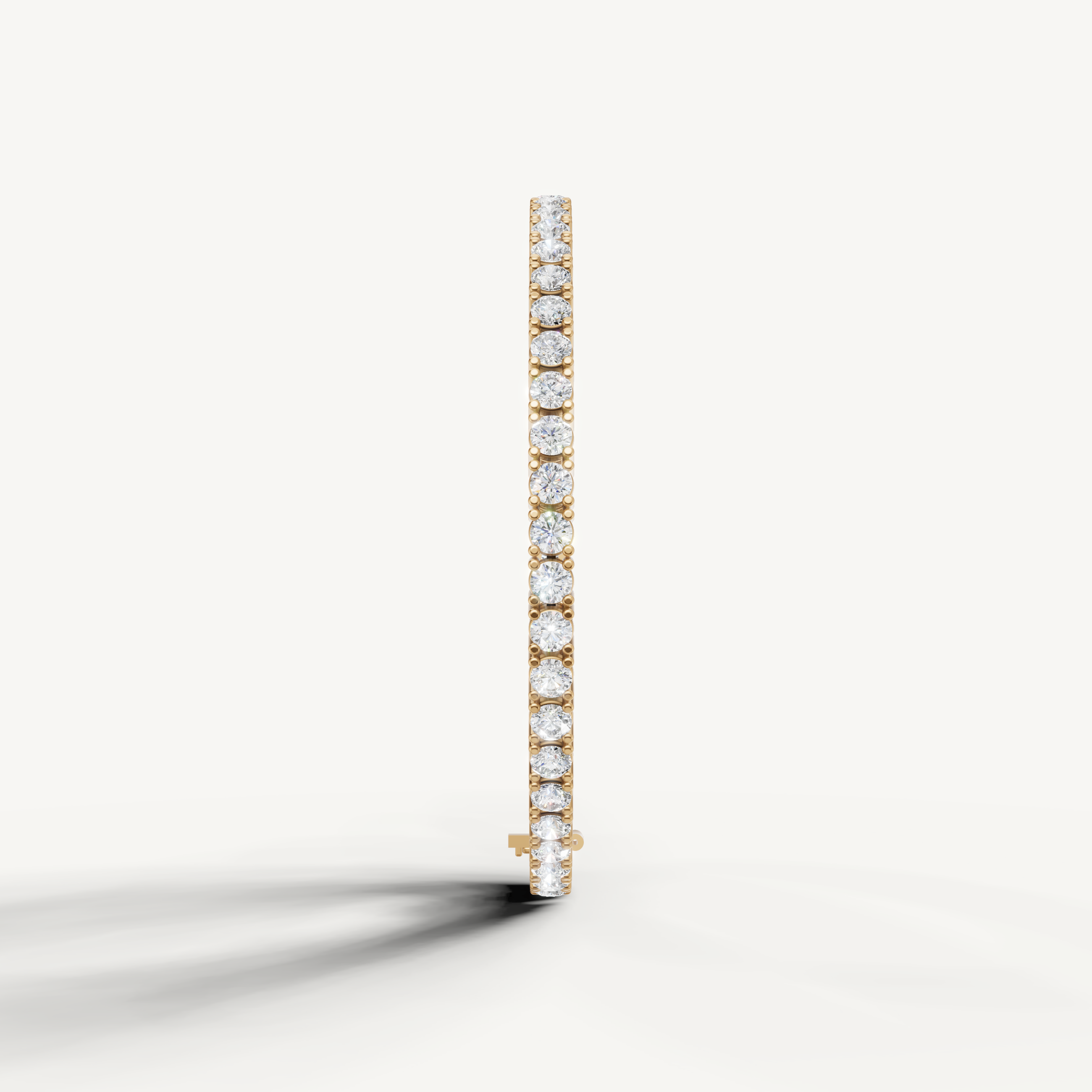 Elegant rose gold diamond bracelet with brilliant round cut certified diamonds