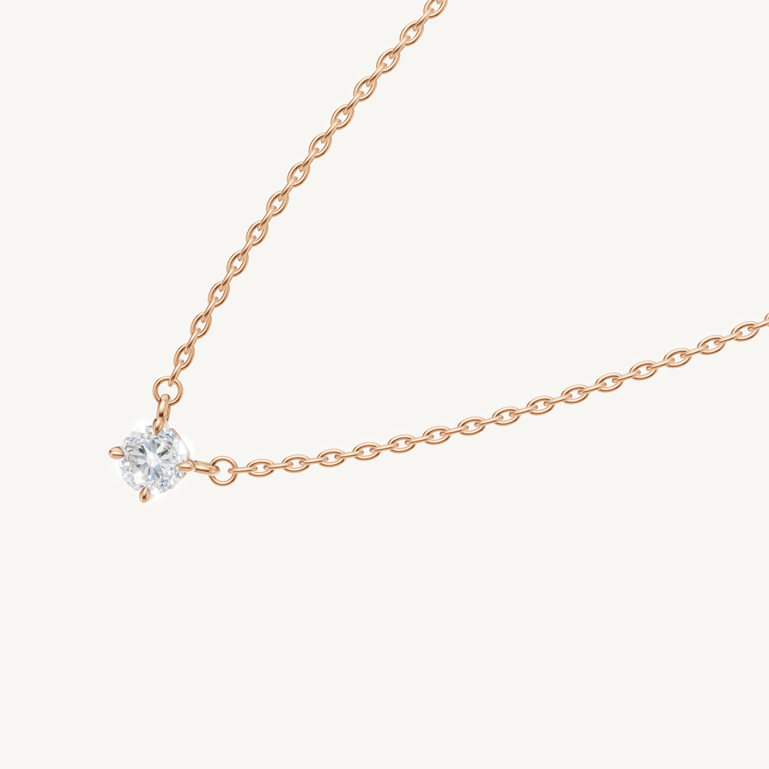 Fine Jewelry Round Brilliant Lab Grown Diamond Pendant by Raul Diamonds