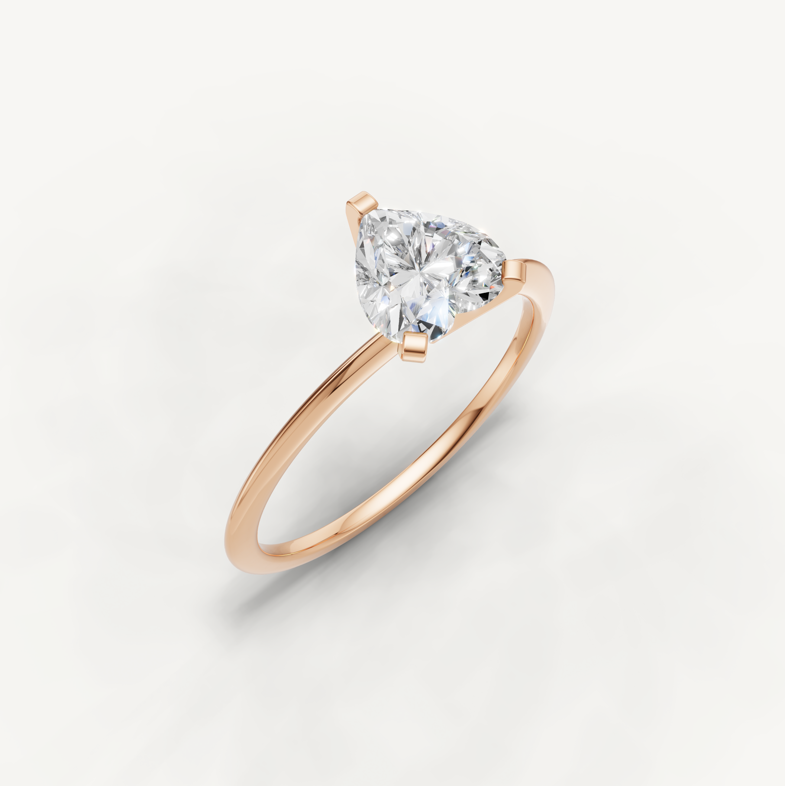 Elegant rose gold heart diamond engagement ring for modern brides by Raul Diamonds