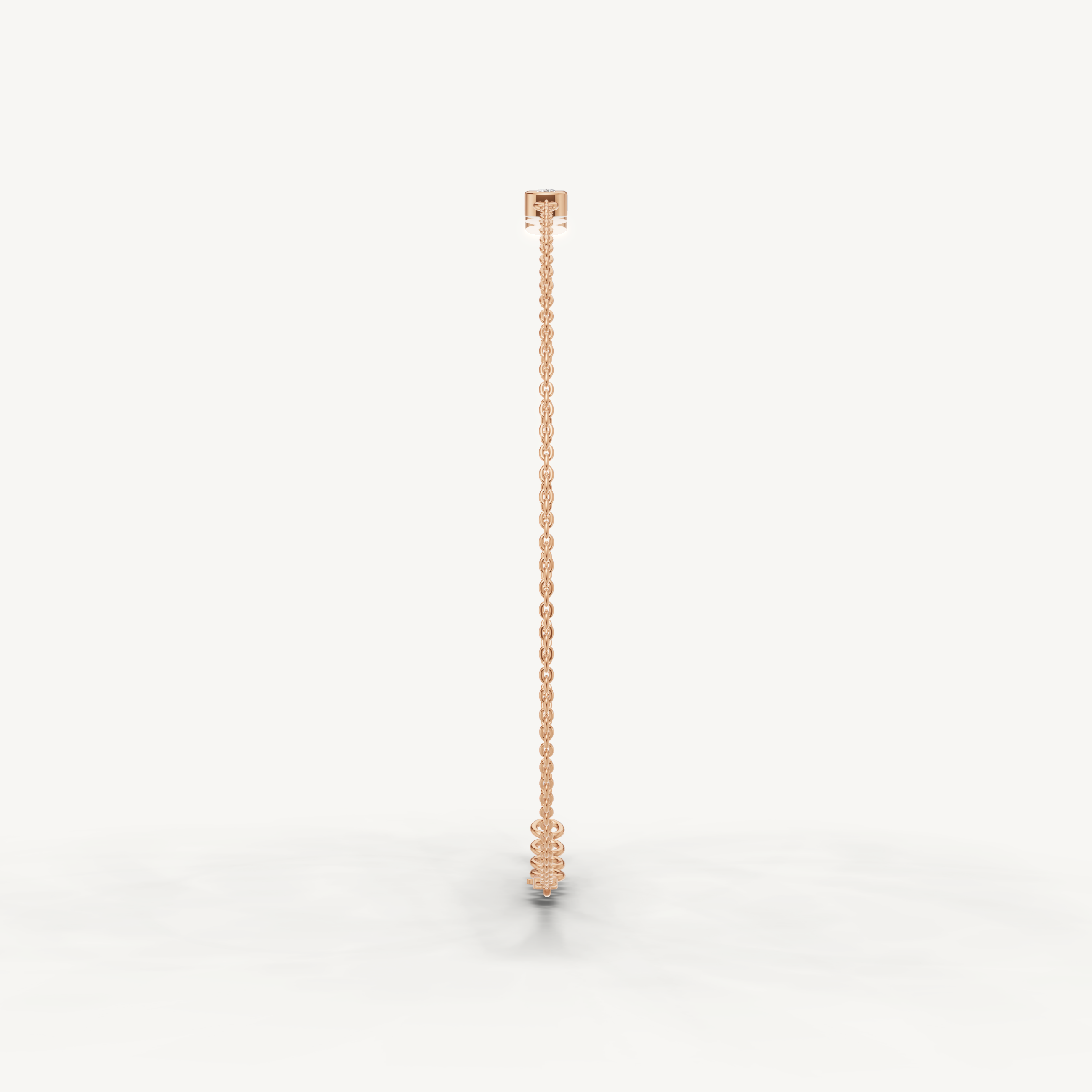 Four Stone Lab Grown Diamond Station Bracelet in 14K Yellow Gold
