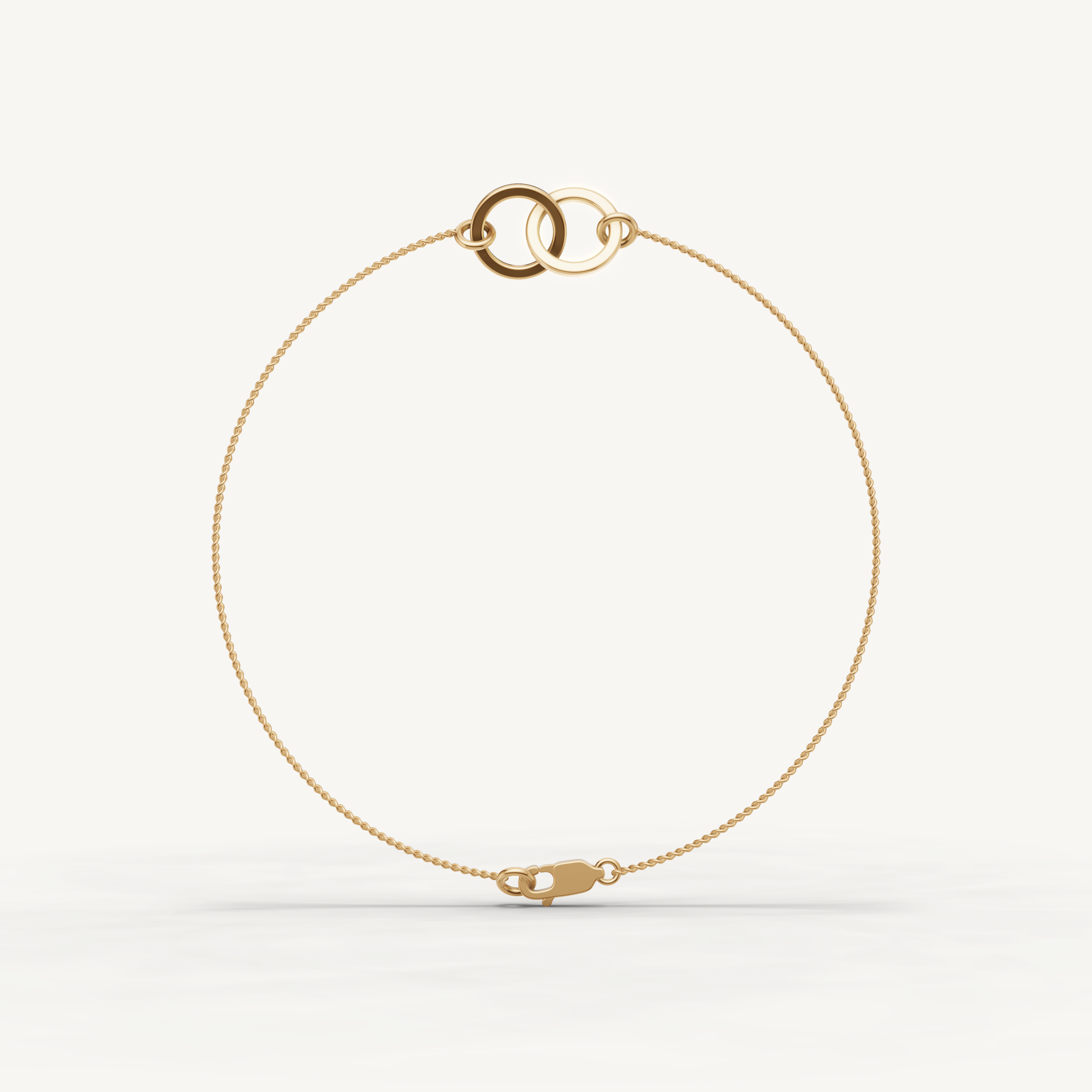 Paperclip Link Chain Bracelet in 14K Yellow Gold