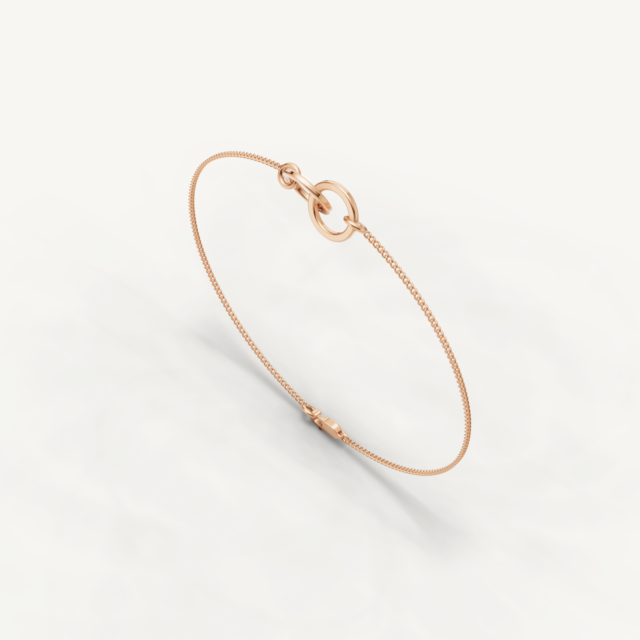 Paperclip Link Chain Bracelet in 14K Yellow Gold