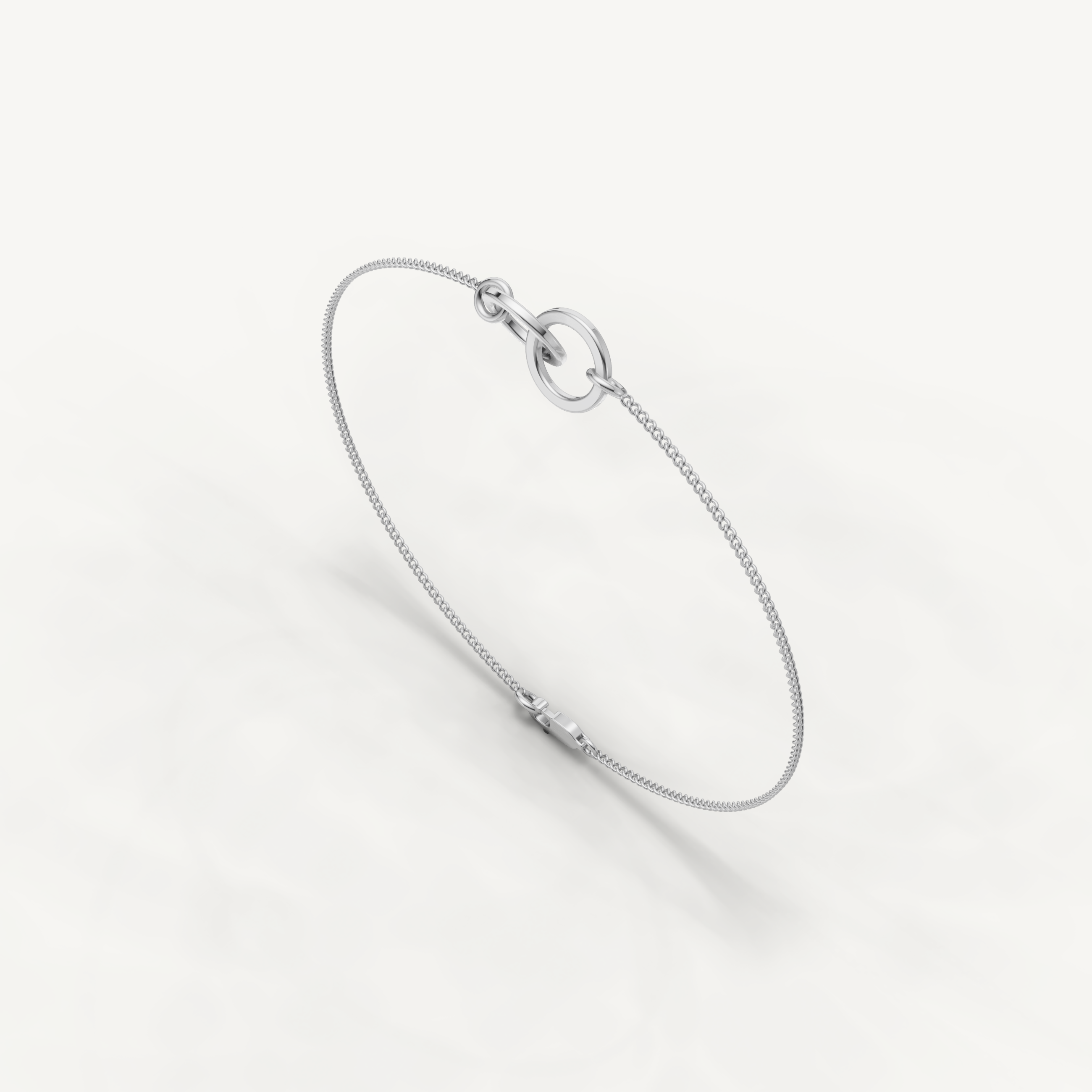 Paperclip Link Chain Bracelet in 14K Yellow Gold