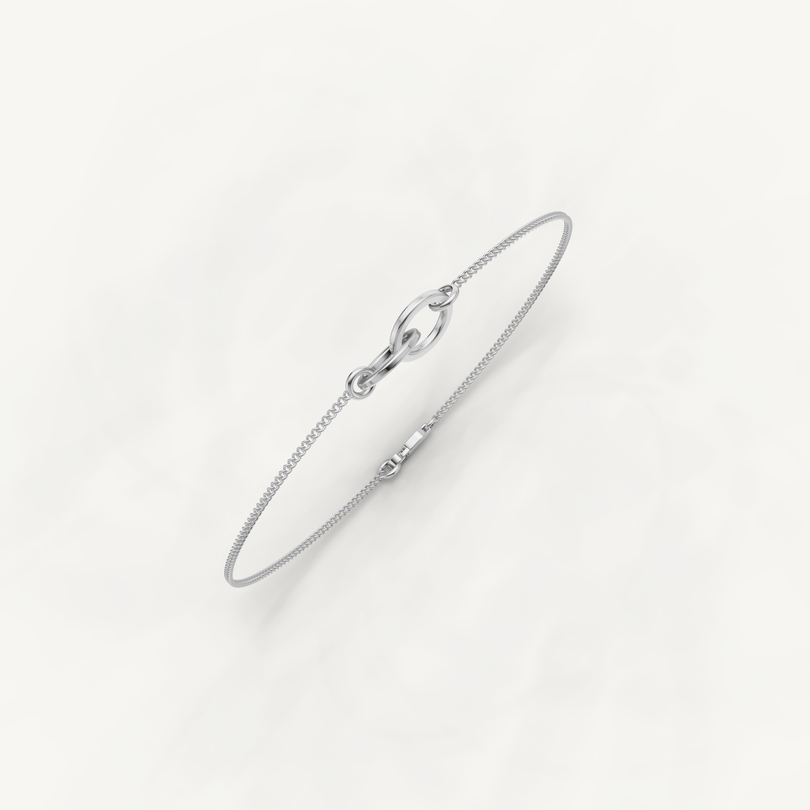 Paperclip Link Chain Bracelet in 14K Yellow Gold