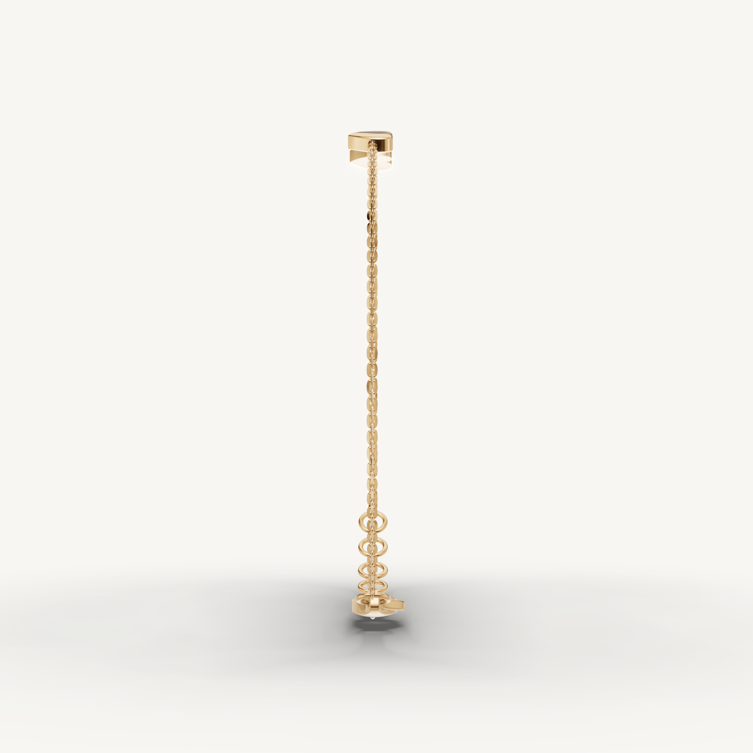Triple Heart Charm Bracelet in 14K Yellow Gold