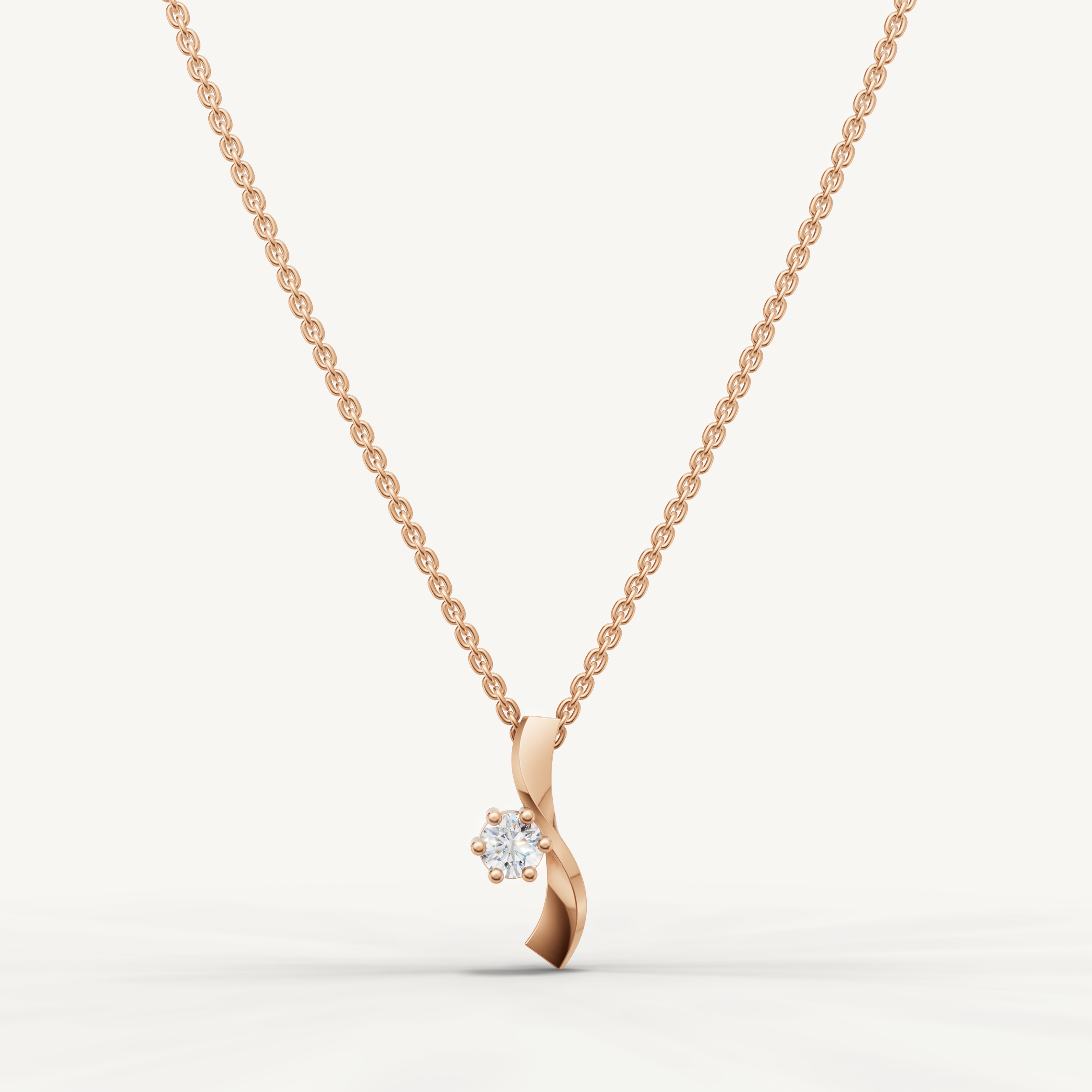 Lab Grown Diamond Floral Pendant Necklace in 14K Yellow Gold