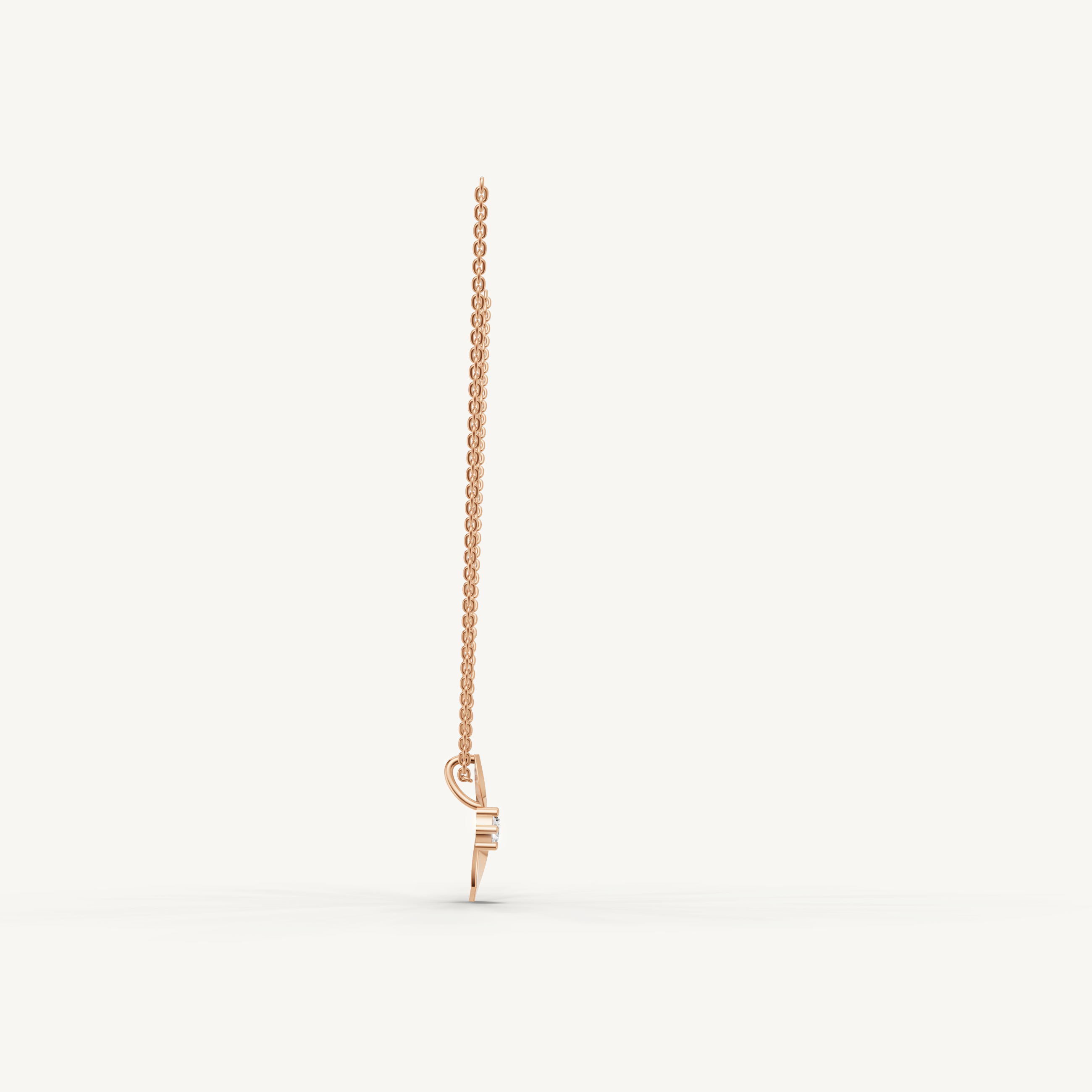 Lab Grown Diamond Floral Pendant Necklace in 14K Yellow Gold