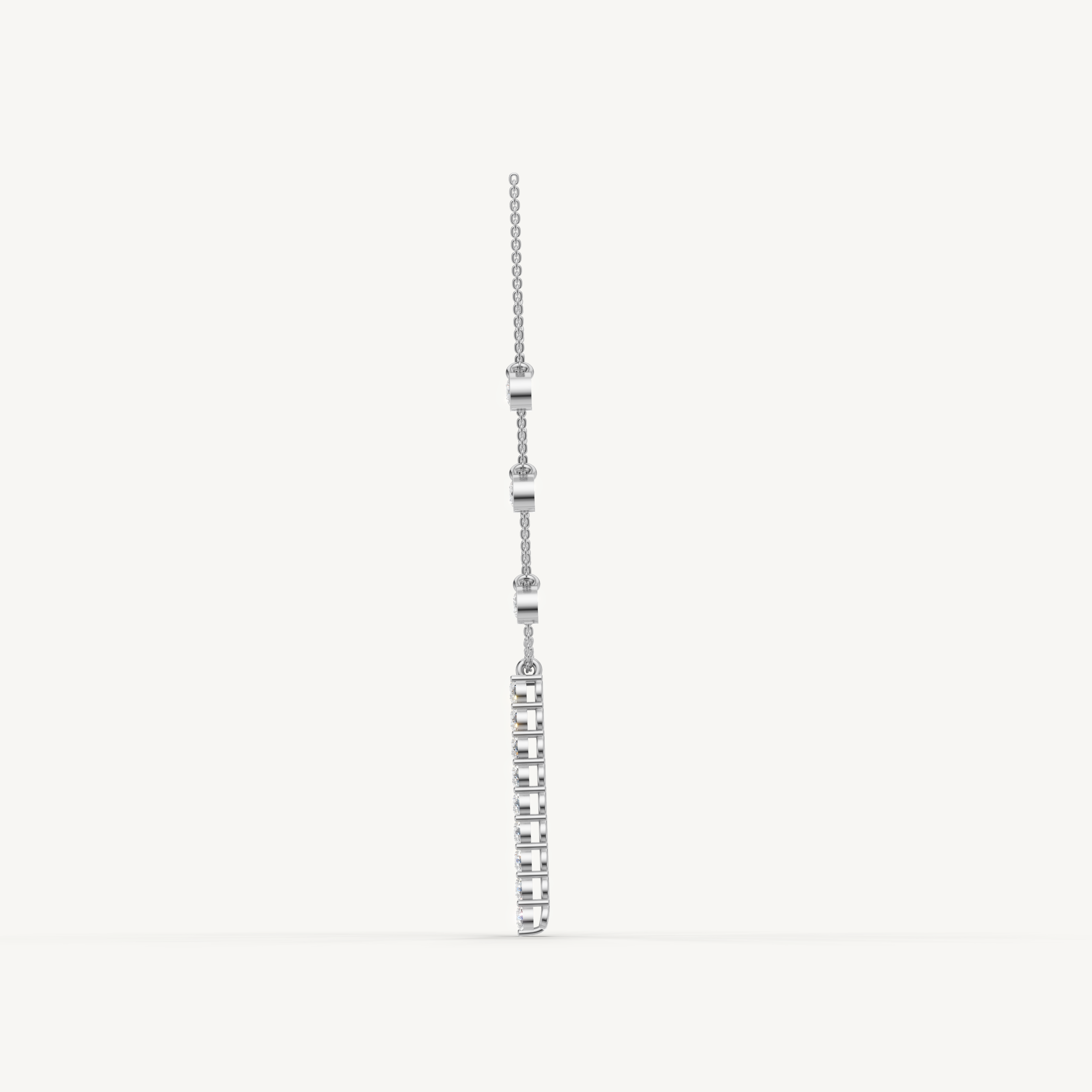 Lab Grown Diamond Drop Necklace in 14K Yellow Gold