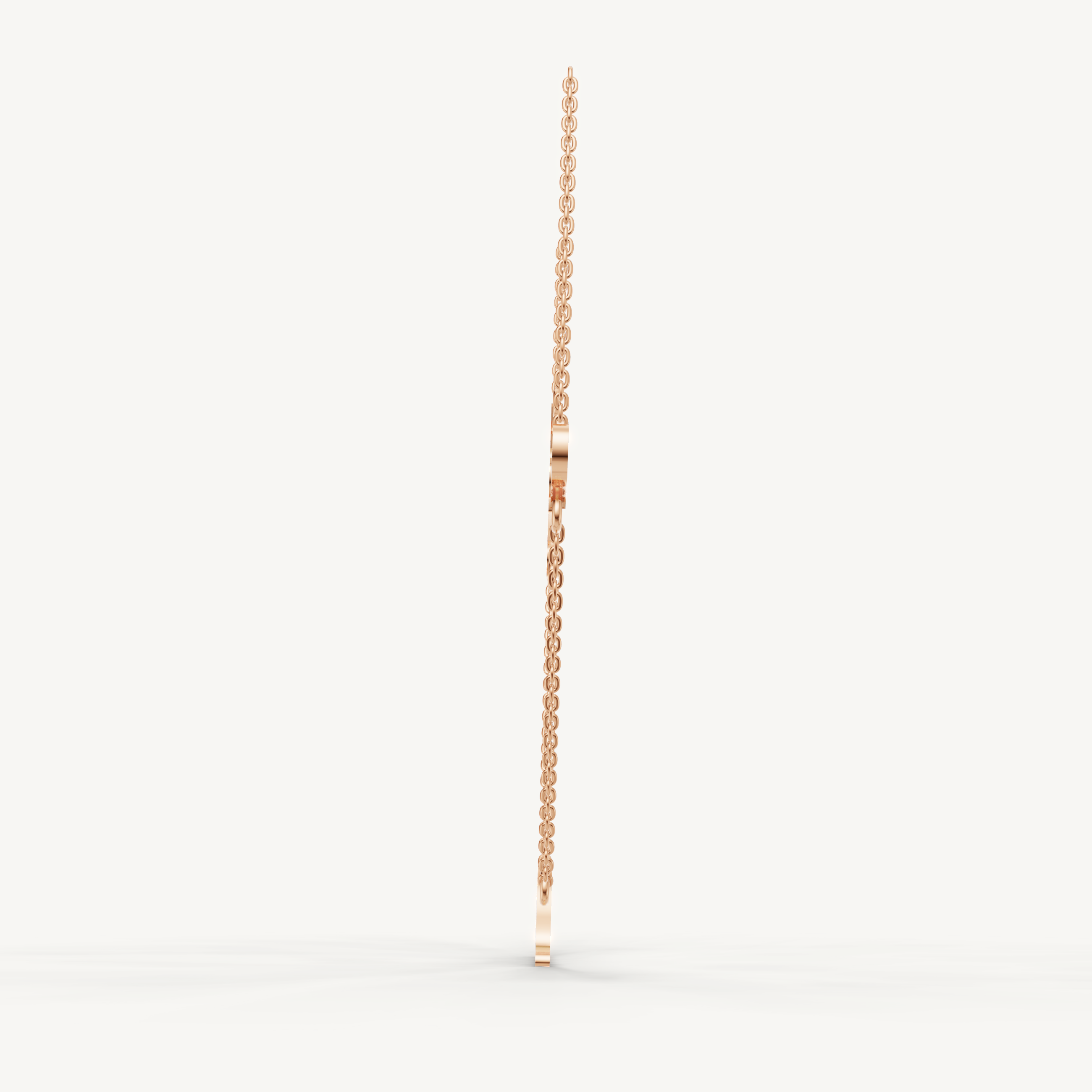 I Love You Script Necklace in 14K Yellow Gold