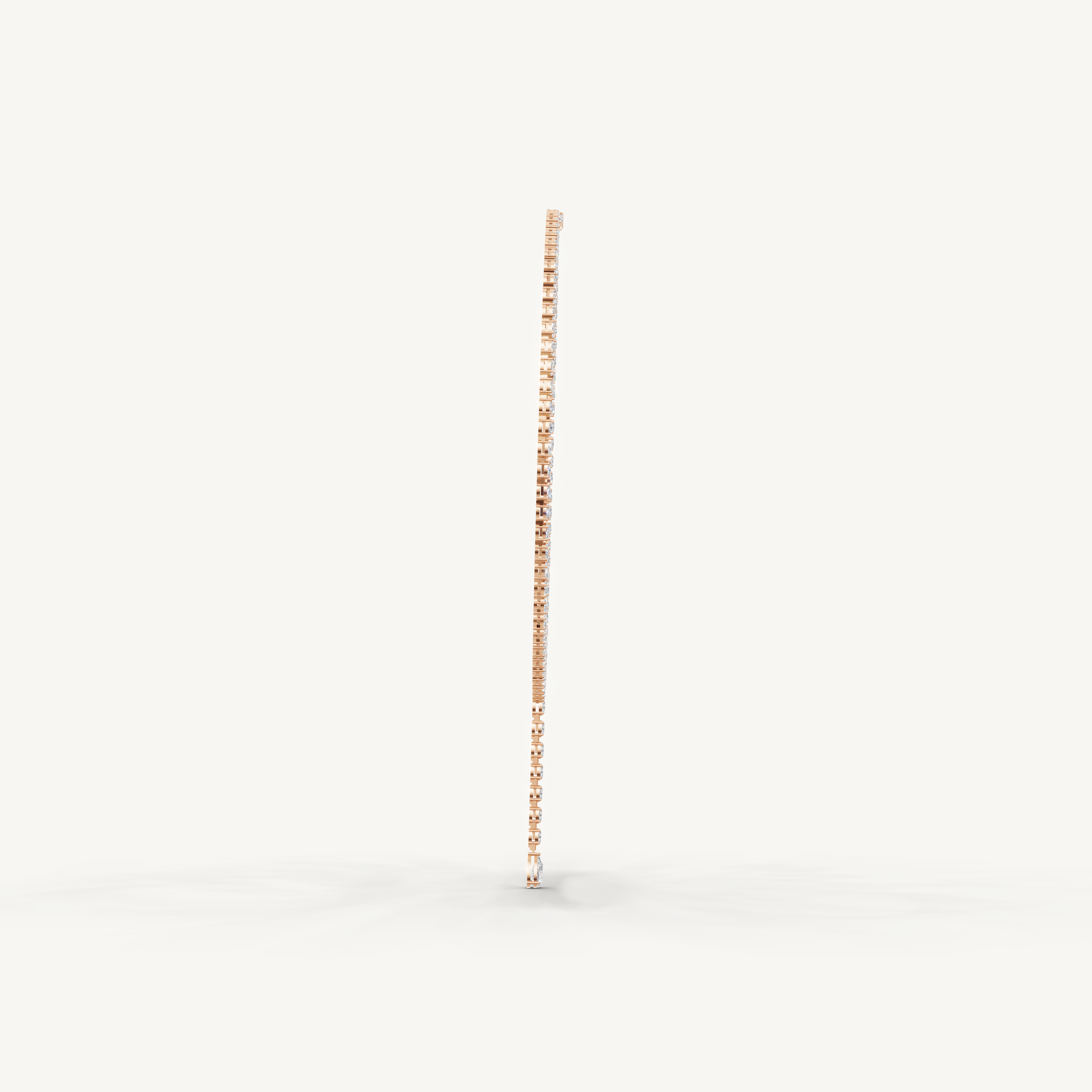 Pear & Oval Lab Grown Diamond Tennis Drop Necklace in 14K Yellow Gold