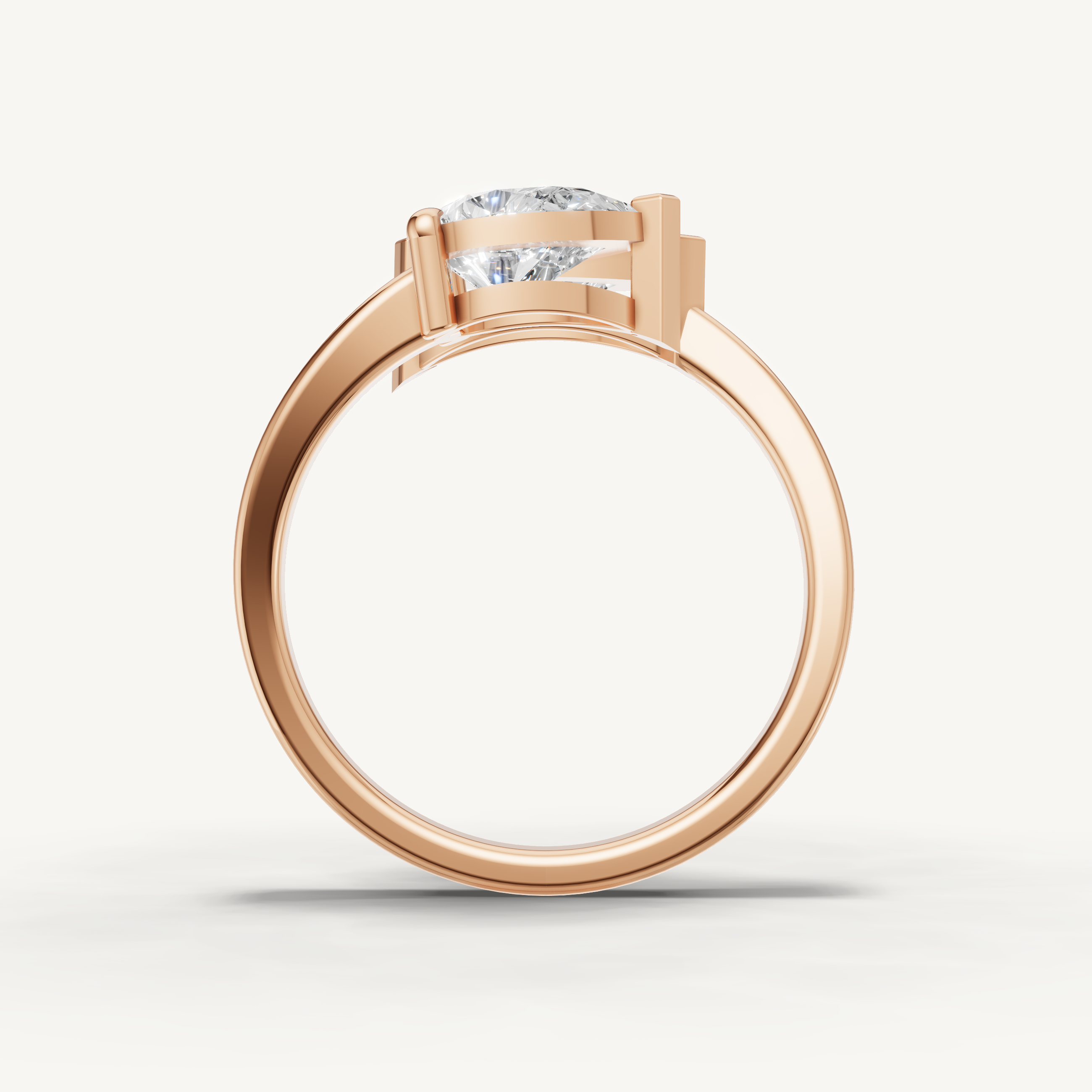 Pear & Marquise Lab Grown Diamond Toi et Moi Engagement Ring in 14K Yellow Gold
