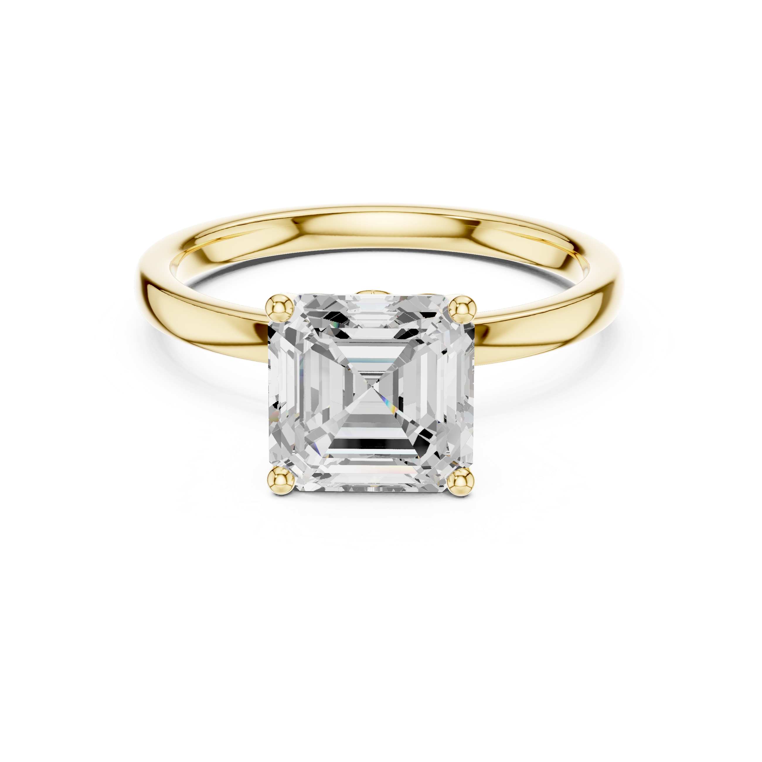 asscher-cut-diamond-solitaire-ring-14k-yellow-gold