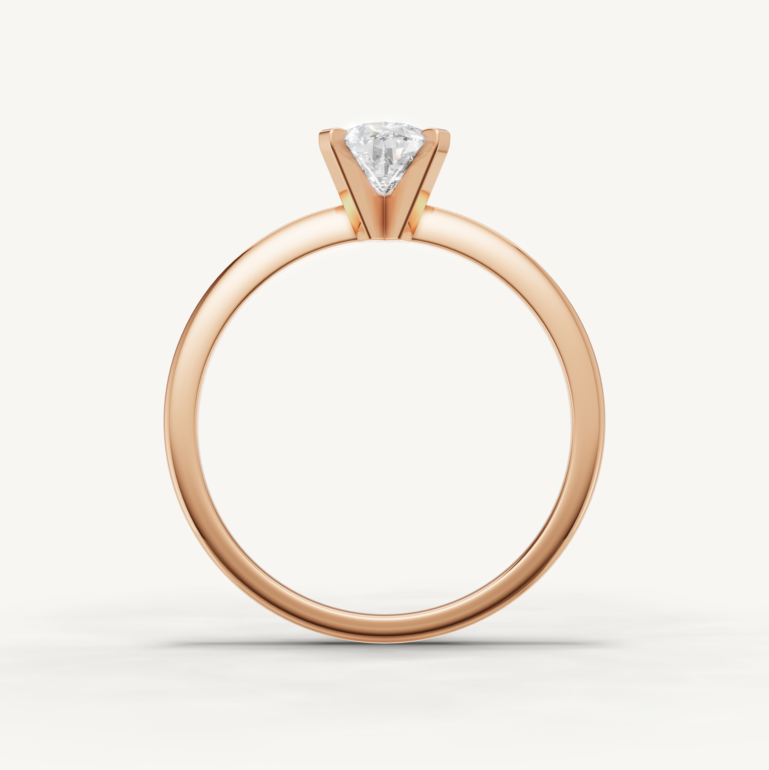 Luxury rose gold pear cut diamond ring with elegant solitaire setting by Raul Diamonds